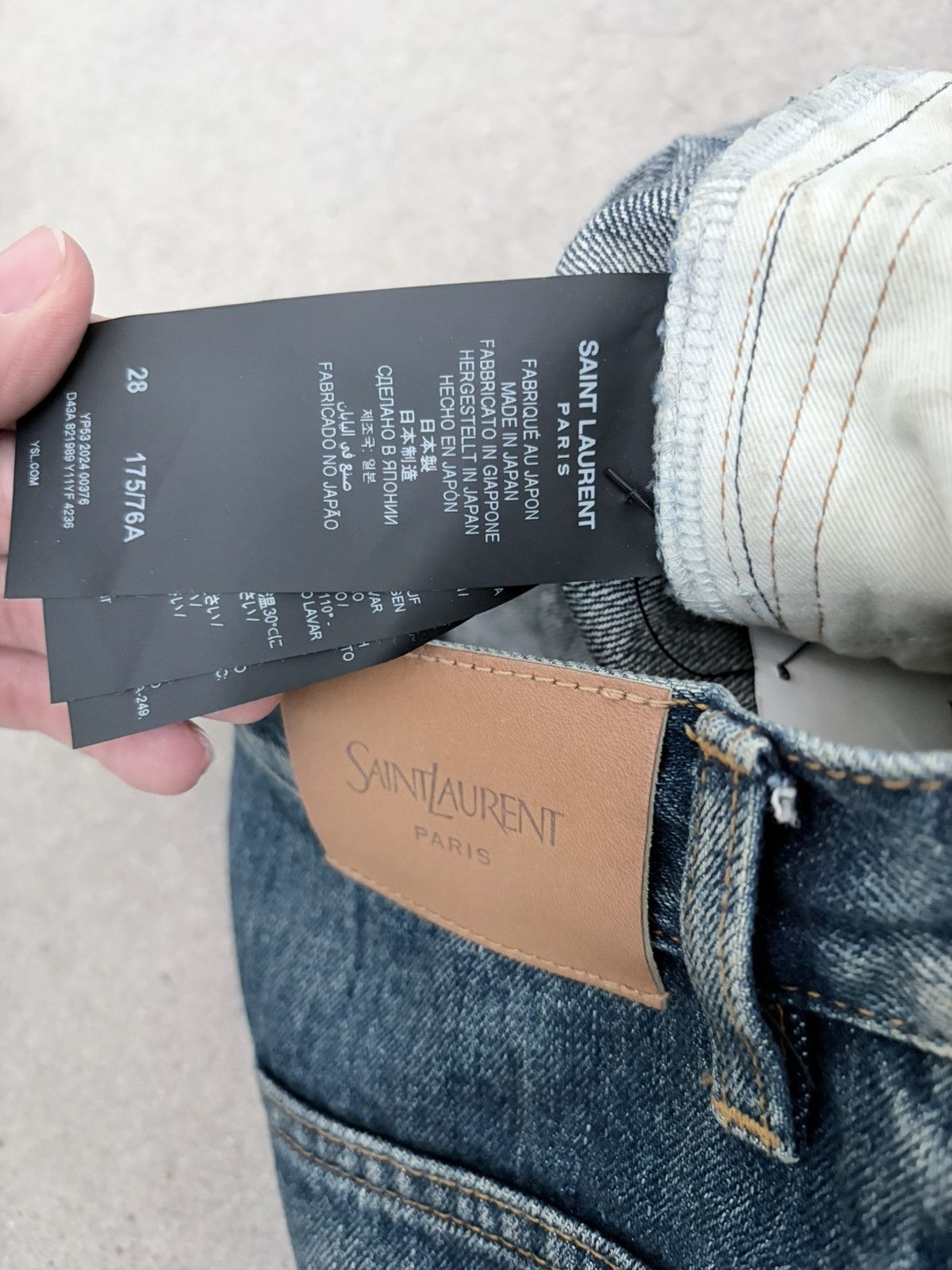 Saint Laurent Paris mid rise japanese denim Size US 30 / EU 46 - 6 Thumbnail