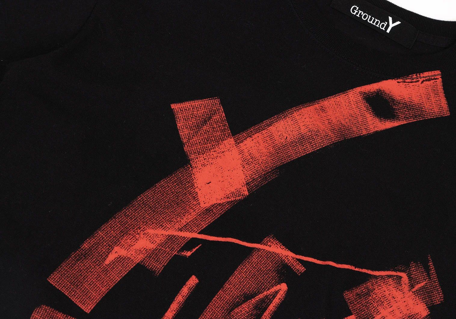Yohji Yamamoto Logo Print T-shirt in Black and Red Size US M / EU 48-50 / 2 - 4 Thumbnail