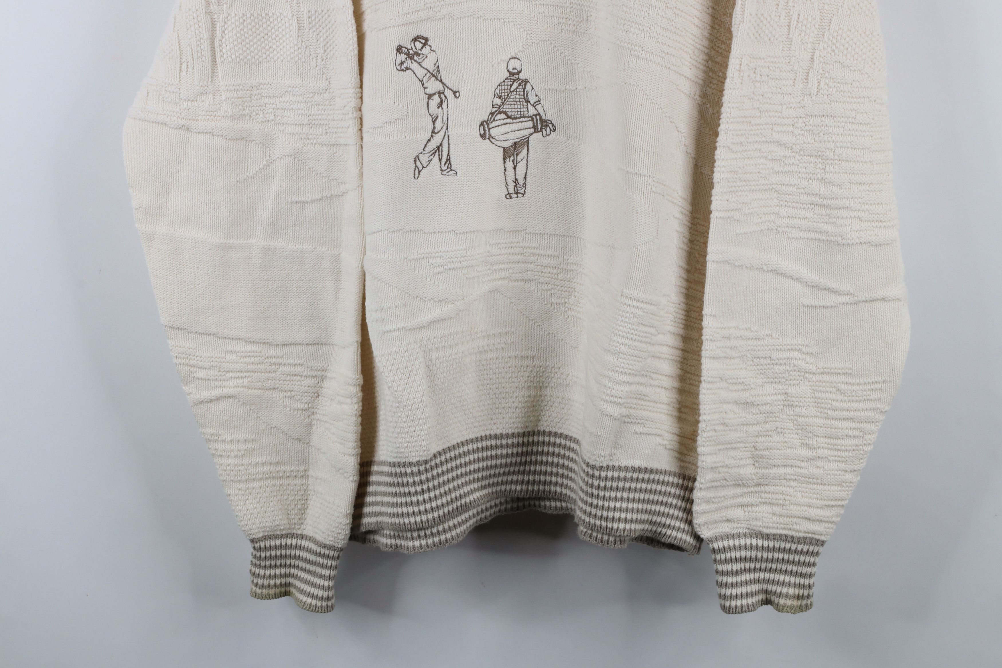 Vintage Vintage 90s Streetwear Over Print Cotton Knit Sweater USA Size US M / EU 48-50 / 2 - 3 Thumbnail