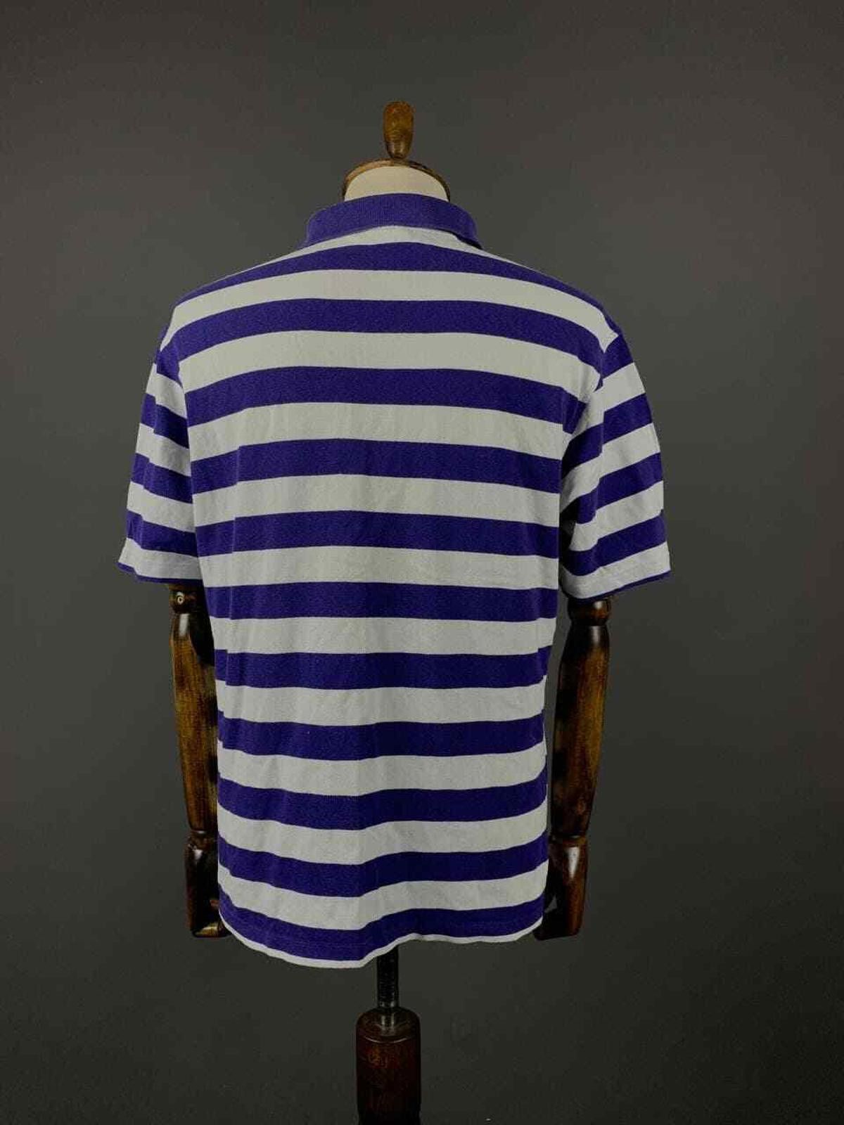 Lacoste Men Lacoste 5191L Blue White Stripe Shirt Size 6 / L - XL Size US M / EU 48-50 / 2 - 7 Thumbnail
