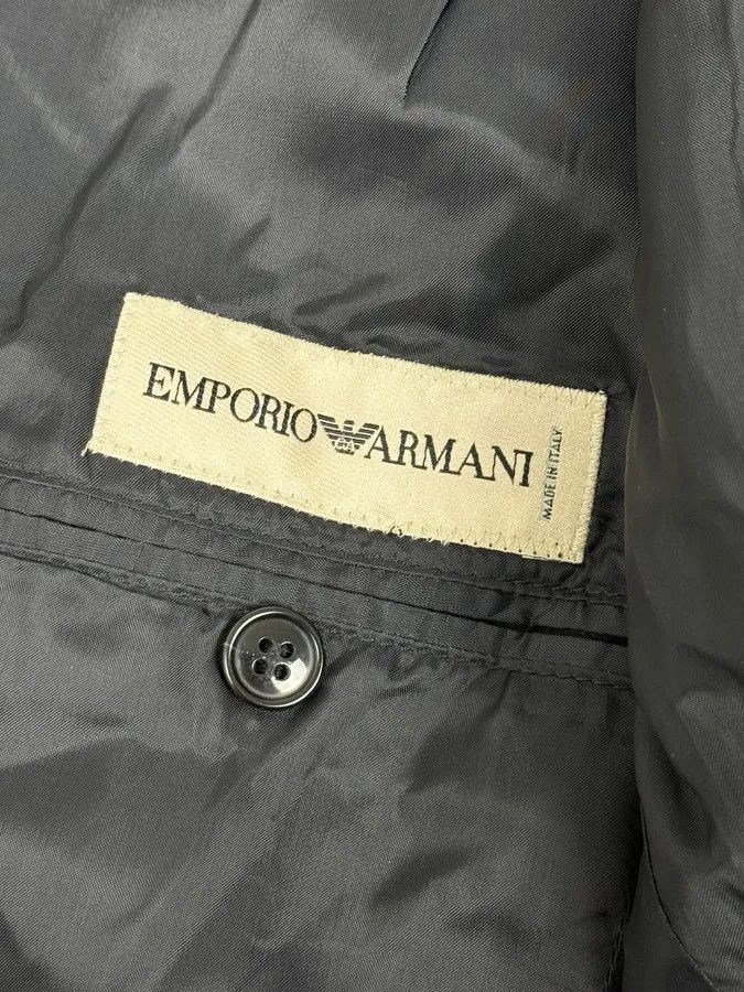 Emporio Armani SS2005 Emporio Armani Striped Navy Classy Blazer Size 42R - 10 Thumbnail