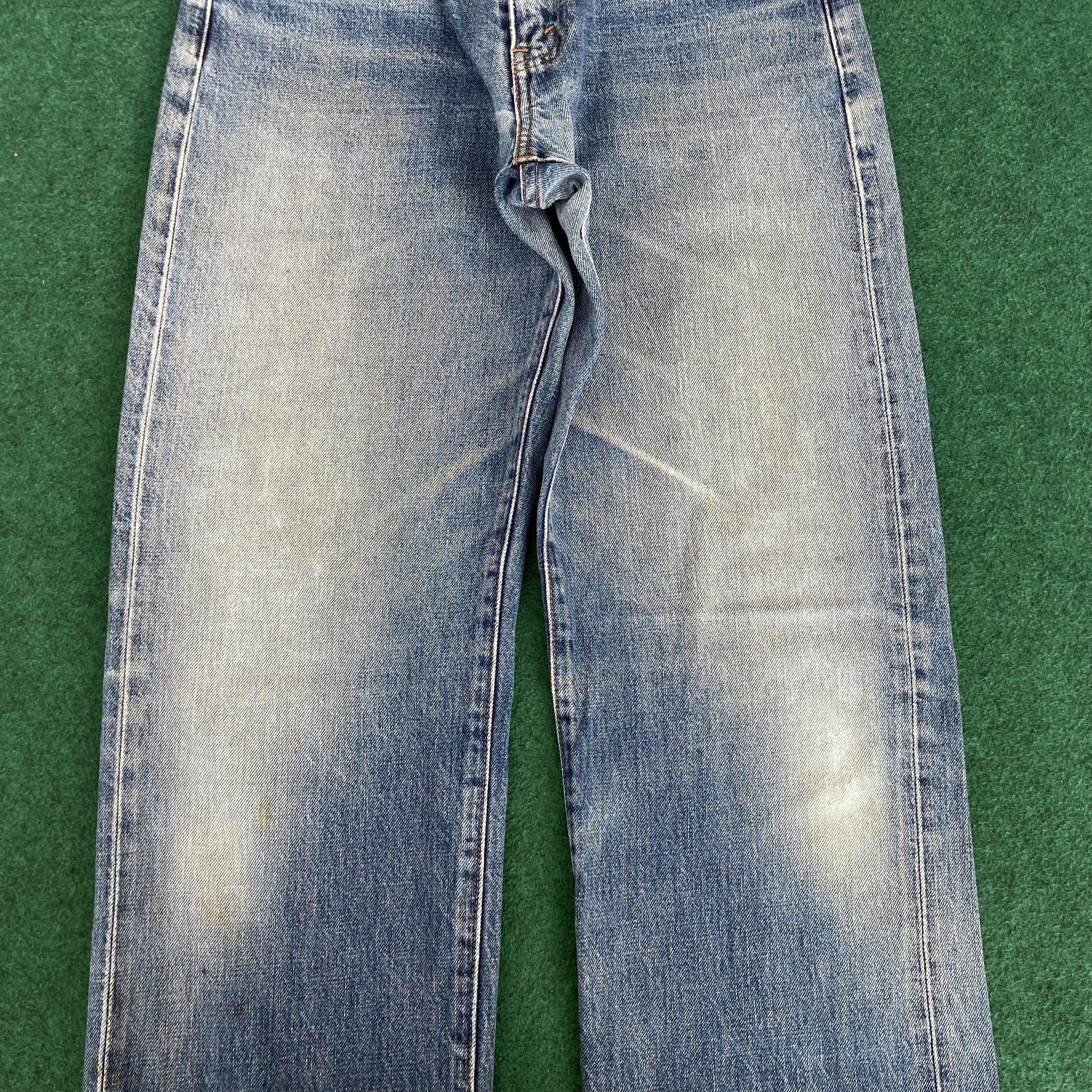 Levi's 28x33.5 Vtg Levis 504z Japan Big E Redline Selvedge Jeans Size US 28 / EU 44 - 7 Thumbnail