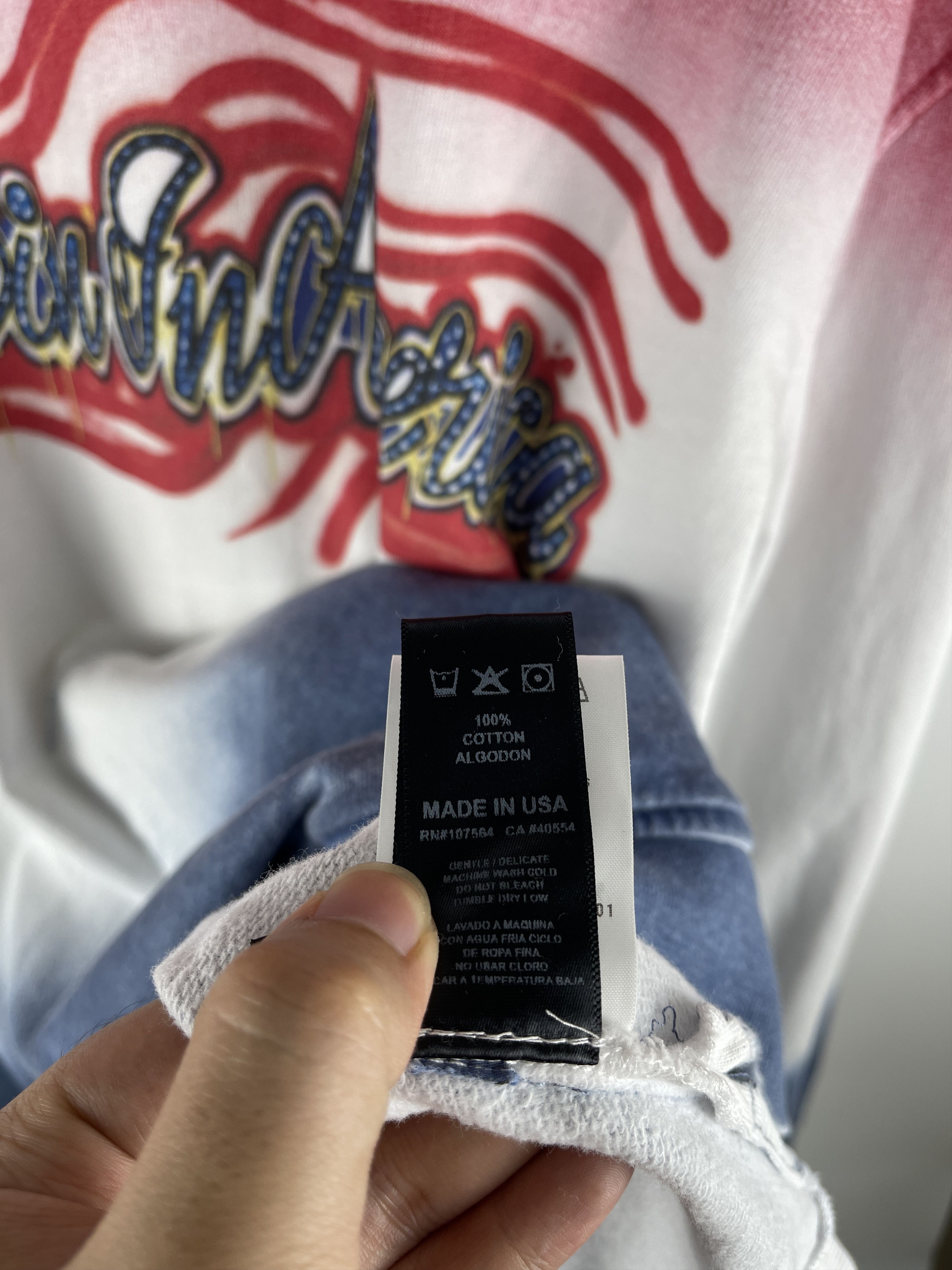 Alchemist Alchemist Bleached "Live In America" Hoodie Size US L / EU 52-54 / 3 - 3 Thumbnail