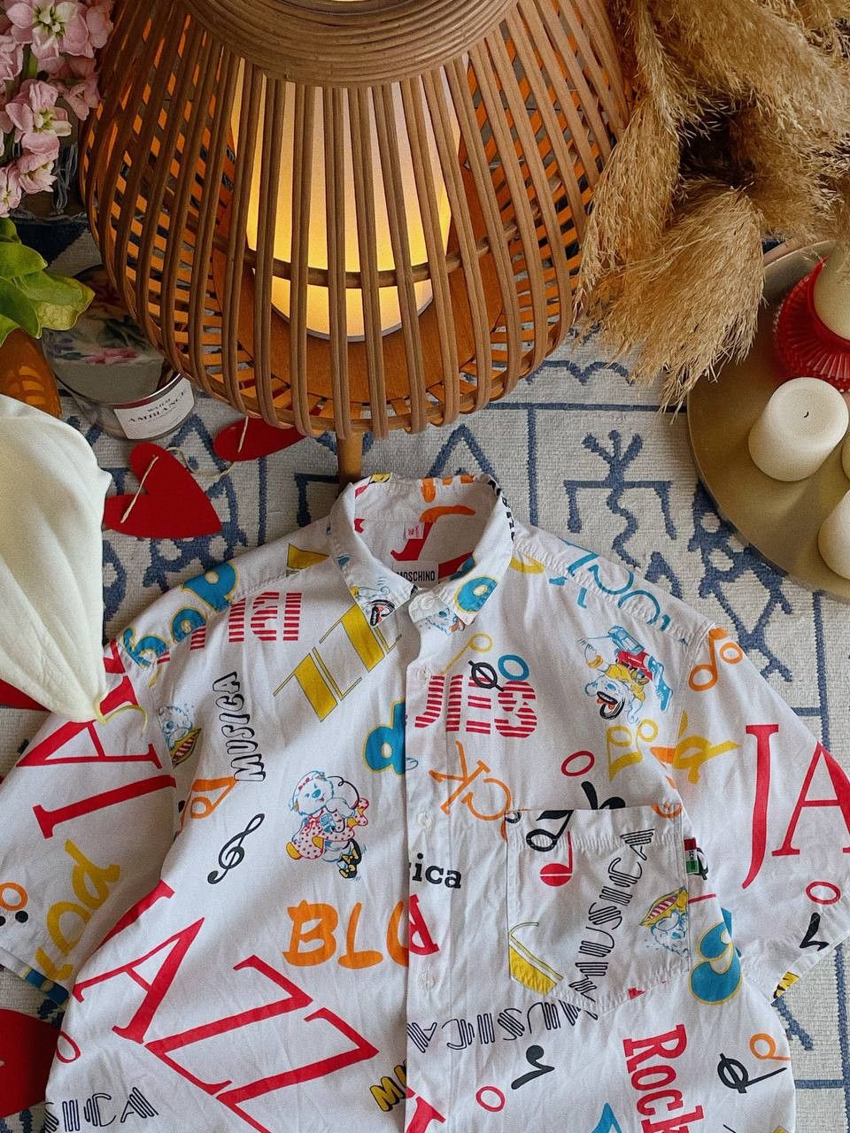 Moschino Vintage Moschino Milano Shirt Music Print Italy 90s Size US M / EU 48-50 / 2 - 4 Thumbnail