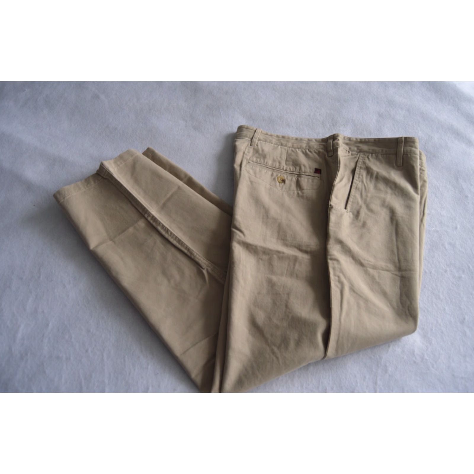 Vintage Woolrich Pants Chino Khaki Cotton Button Zip Regular 36x30 Beige Solid Men Waist 36 Inseam 30 Size US 36 / EU 52 - 2 Thumbnail