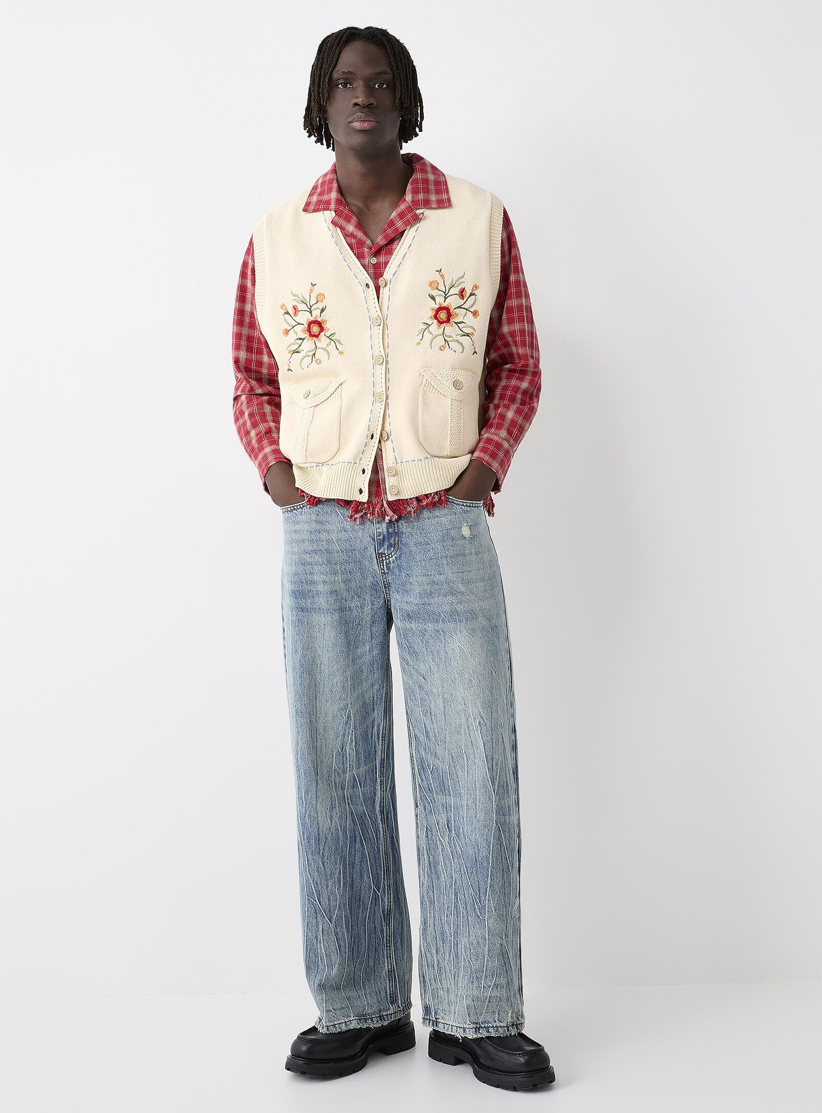 Other BNWT SS25 FOUND DISTRESSED FADED JEANS 32 Size US 32 / EU 48 - 11 Thumbnail