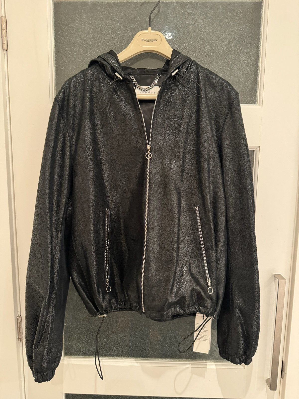 Sandro Sandro Paris Men’s Leather Jacket Size US M / EU 48-50 / 2 - 1 Thumbnail