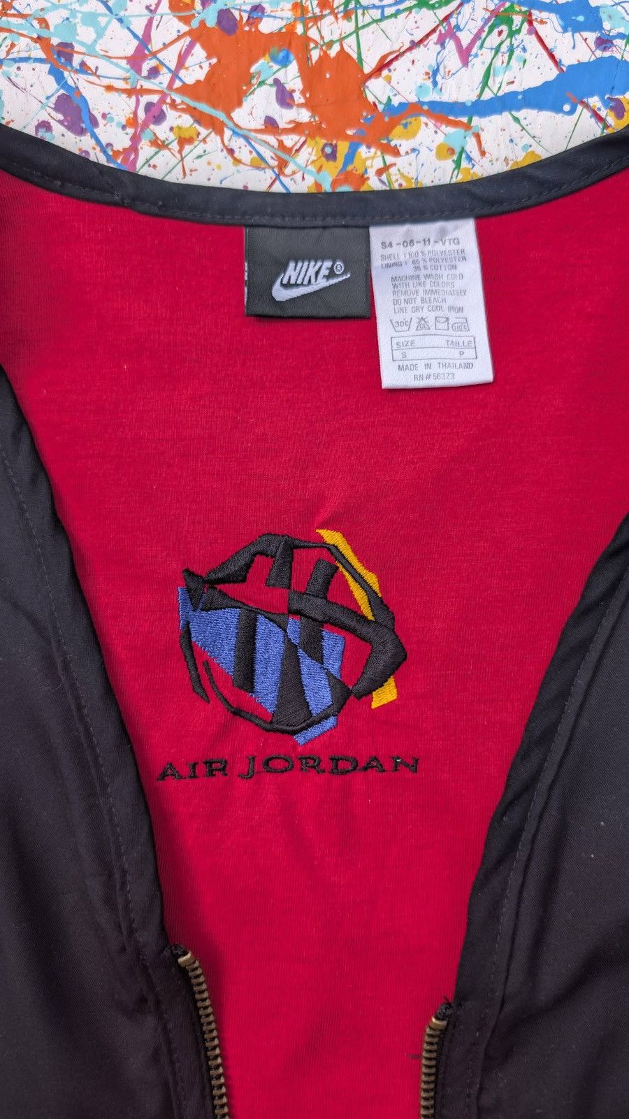 Nike Vintage 90s Nike air Jordan vest gilet sleeveless black red Size US S / EU 44-46 / 1 - 10 Thumbnail