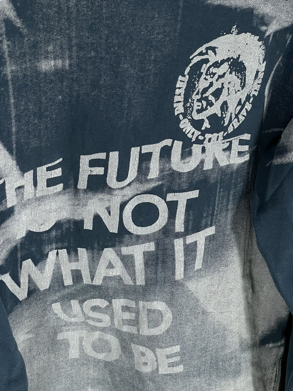 Diesel × Japanese Brand × Vintage Y2K Diesel The Future Is Not What It Used To Be Hoodie Size US M / EU 48-50 / 2 - 8 Thumbnail