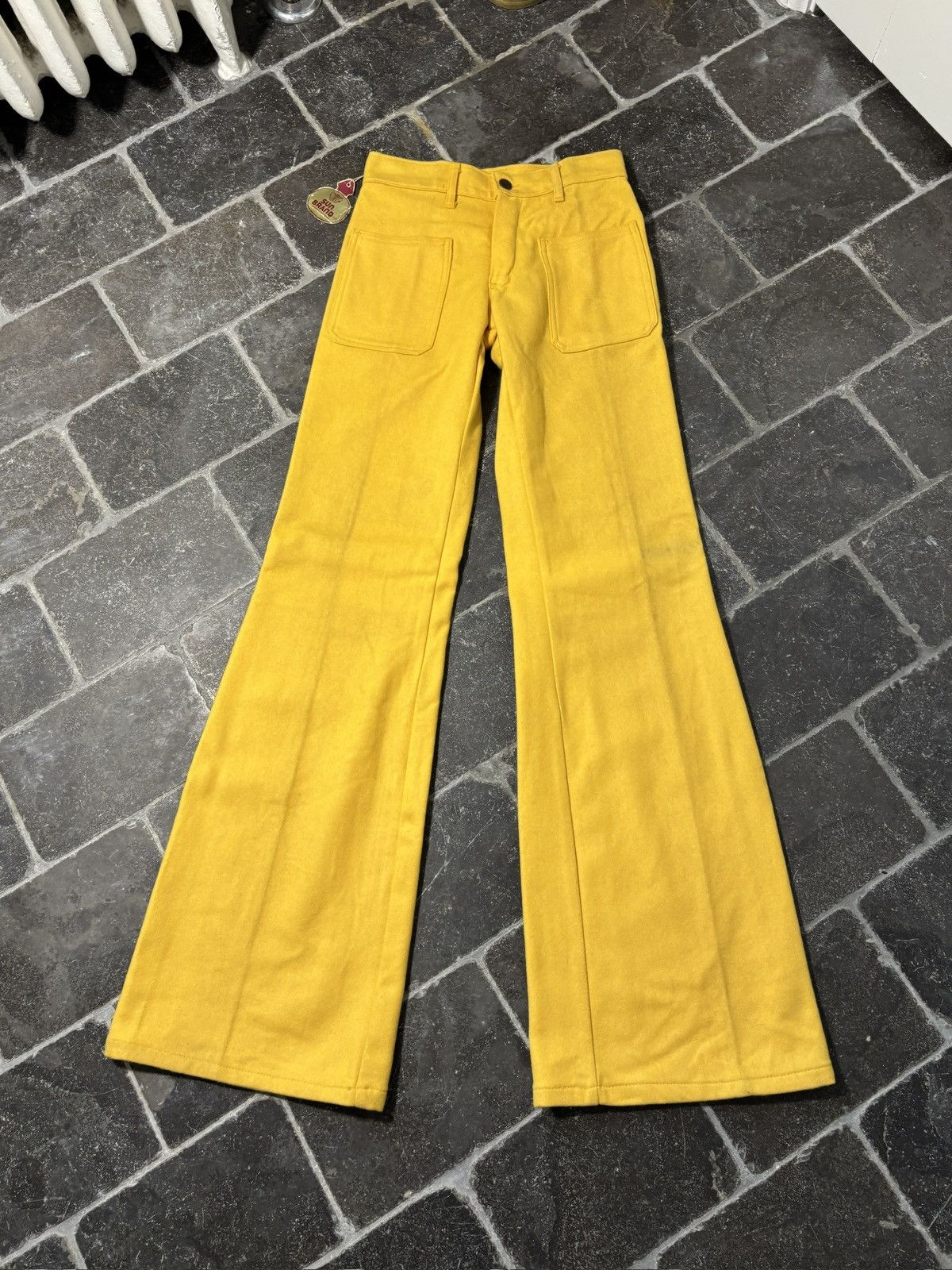 Wrangler 1970s Wrangler Blue Bell Bottoms True Vintage Wool Trouser Size 26" / US 2 / IT 38 - 15 Thumbnail