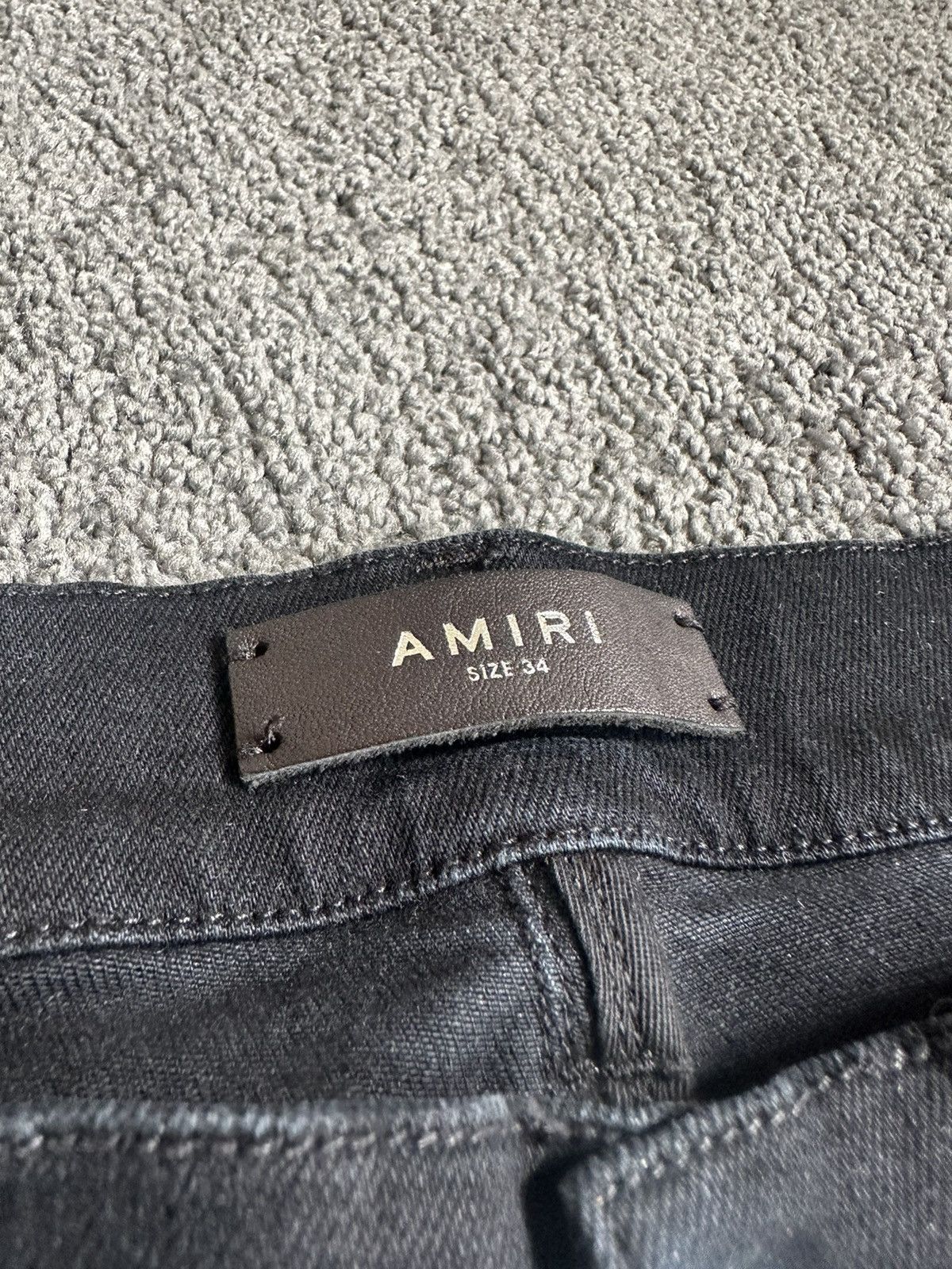 Amiri Amiri Paint Drip Logo Jeans Black Size US 34 / EU 50 - 5 Thumbnail