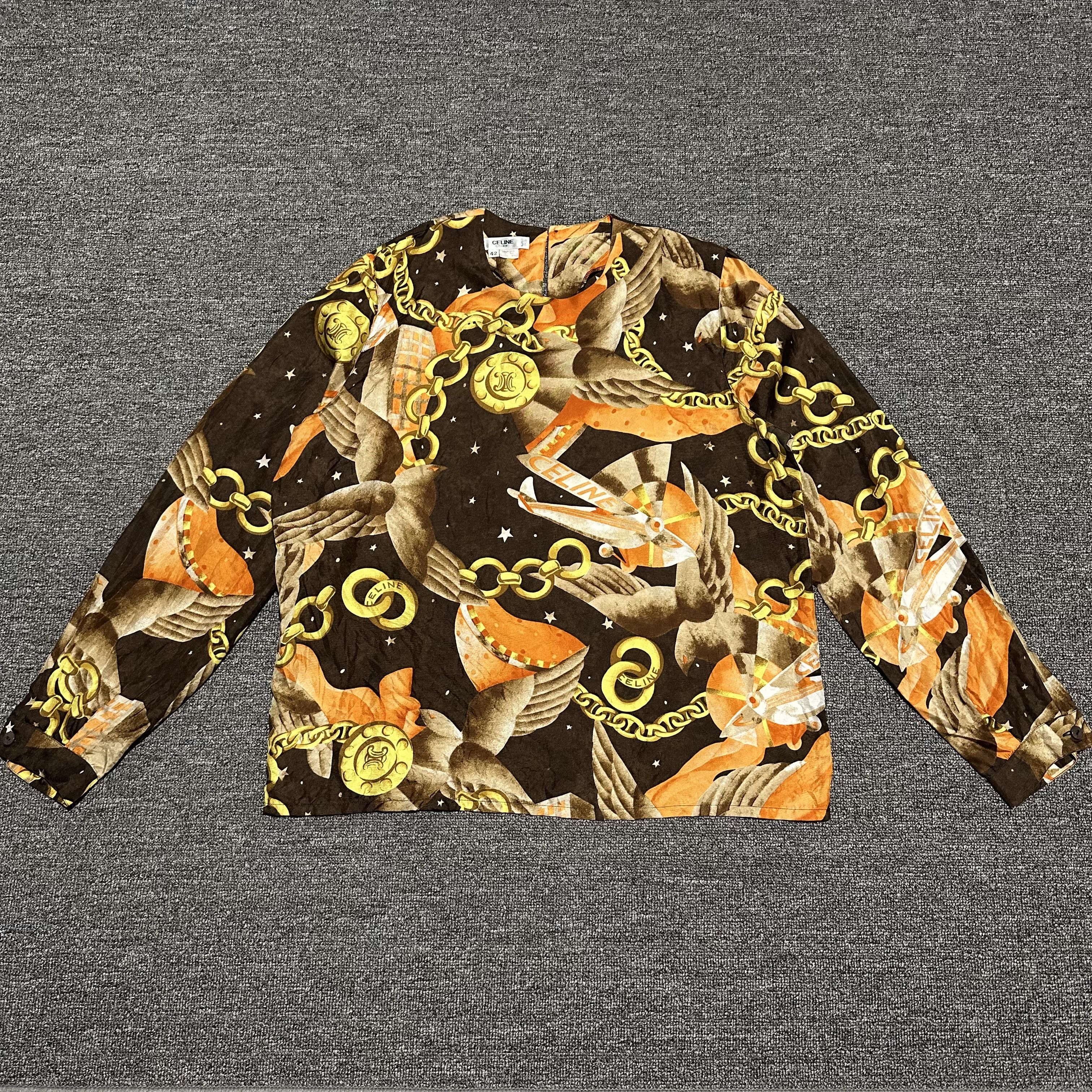 Celine × Vintage Vintage Celine Longsleeve Tee Size M / US 6-8 / IT 42-44 - 1 Thumbnail
