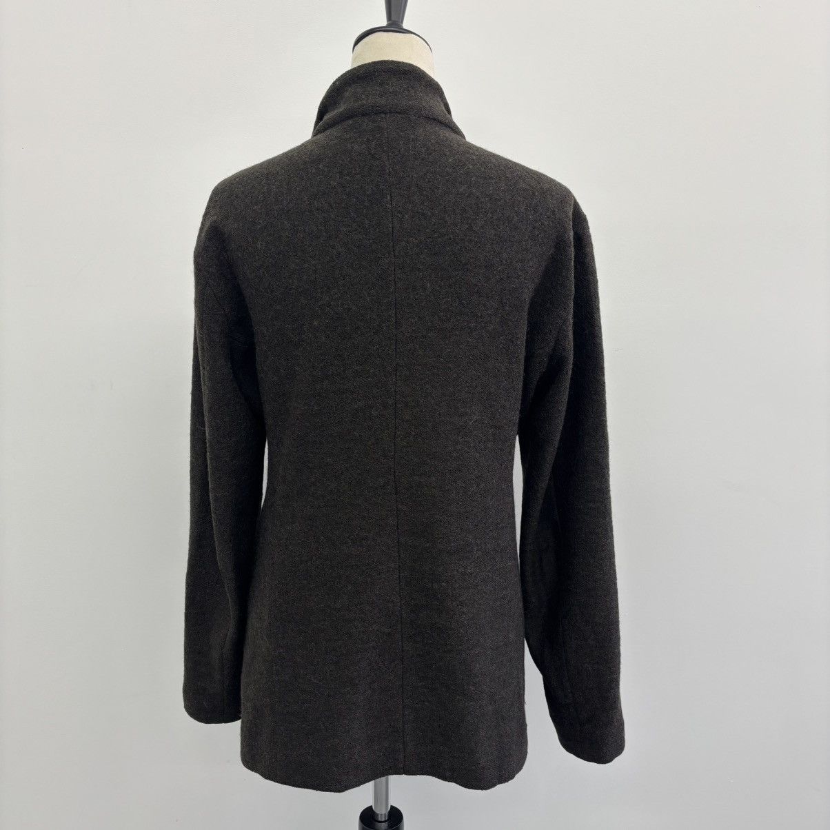 Emporio Armani Asymmetric Zip Wool Jacket Size US L / EU 52-54 / 3 - 5 Thumbnail