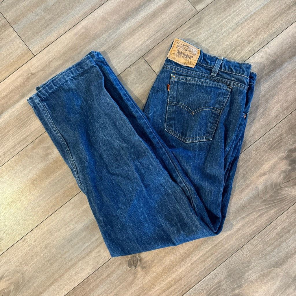 Levi's Vintage 90s Levi’s 506 Washed Blue Jeans Denim Mens size 40x Size US 40 / EU 56 - 1 Thumbnail