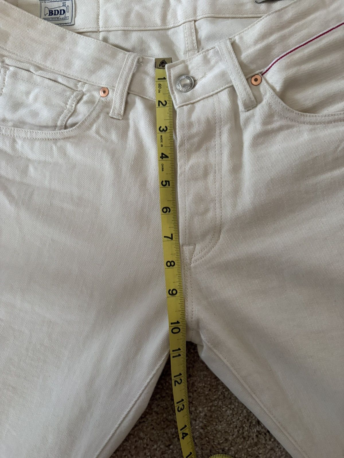 Benzak Denim Developers Benzak B-01 Slim 12oz Ecru Selvedge Denim Size US 31 - 7 Thumbnail