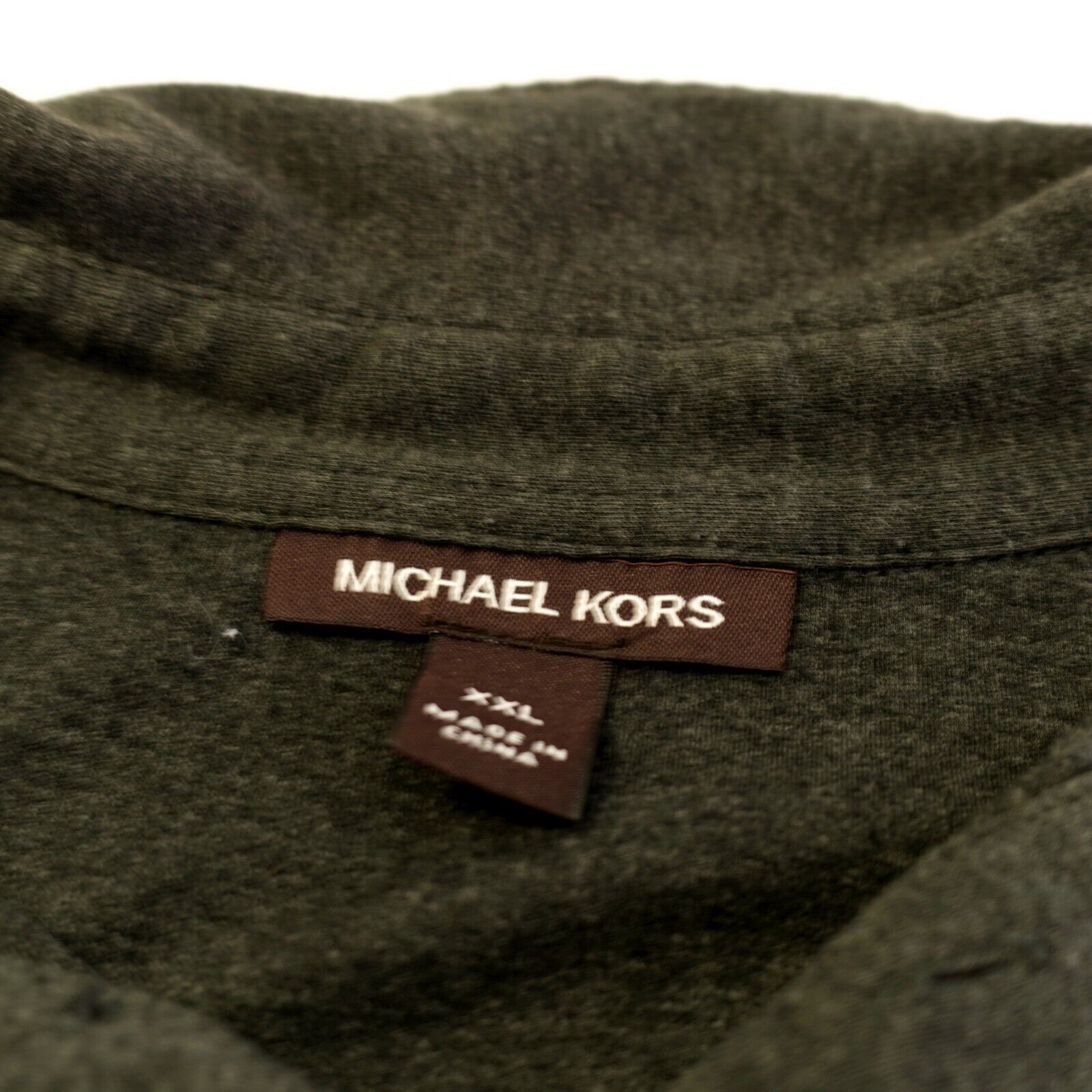 Michael Kors Michael Kors Gray 2XL Textured Cotton Dress Shirt Short Slee Size US XL / EU 56 / 4 - 9 Thumbnail