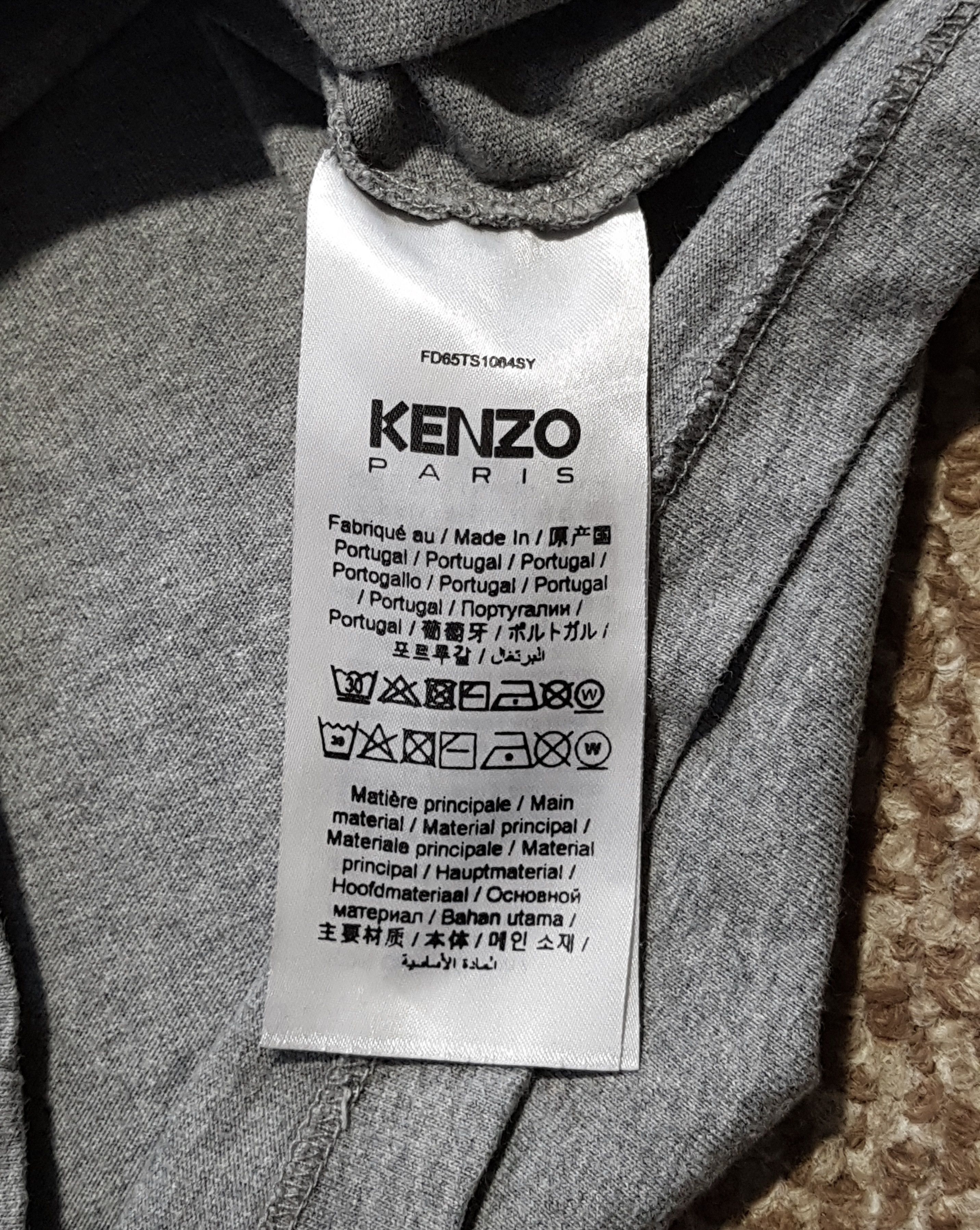 Kenzo Kenzo Paris Men's Grey Cotton T-Shirt Tee Big Logo sz L Size US L / EU 52-54 / 3 - 12 Thumbnail