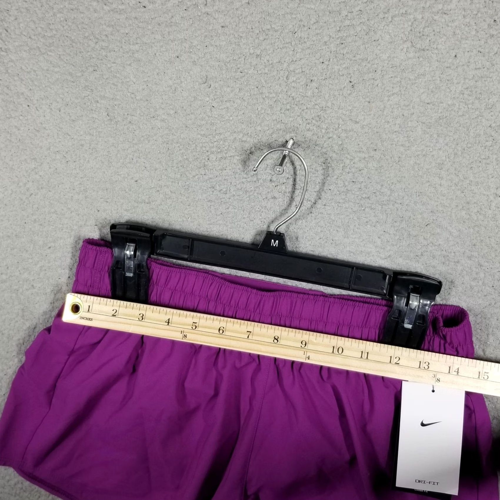 Nike Nike Womens Small Purple Dri-FIT One Mid Rise 3" Training Shorts DX6010-505 Size 28" / US 6 / IT 42 - 4 Thumbnail
