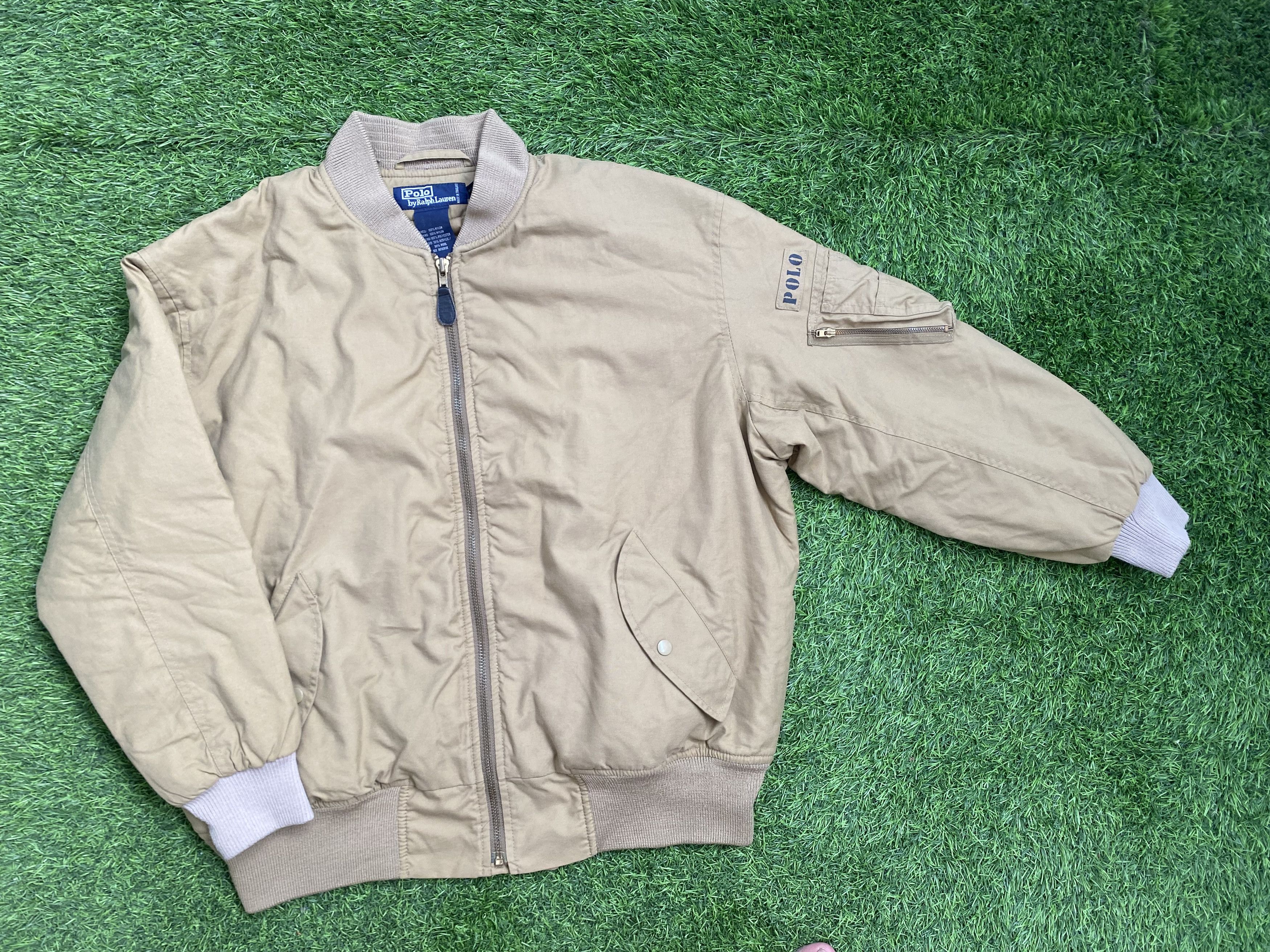Vintage ’90s Polo by Ralph Lauren MA-1 90s Polo by Ralph Lauren MA-1型 ダウンジャケット L ネイビー