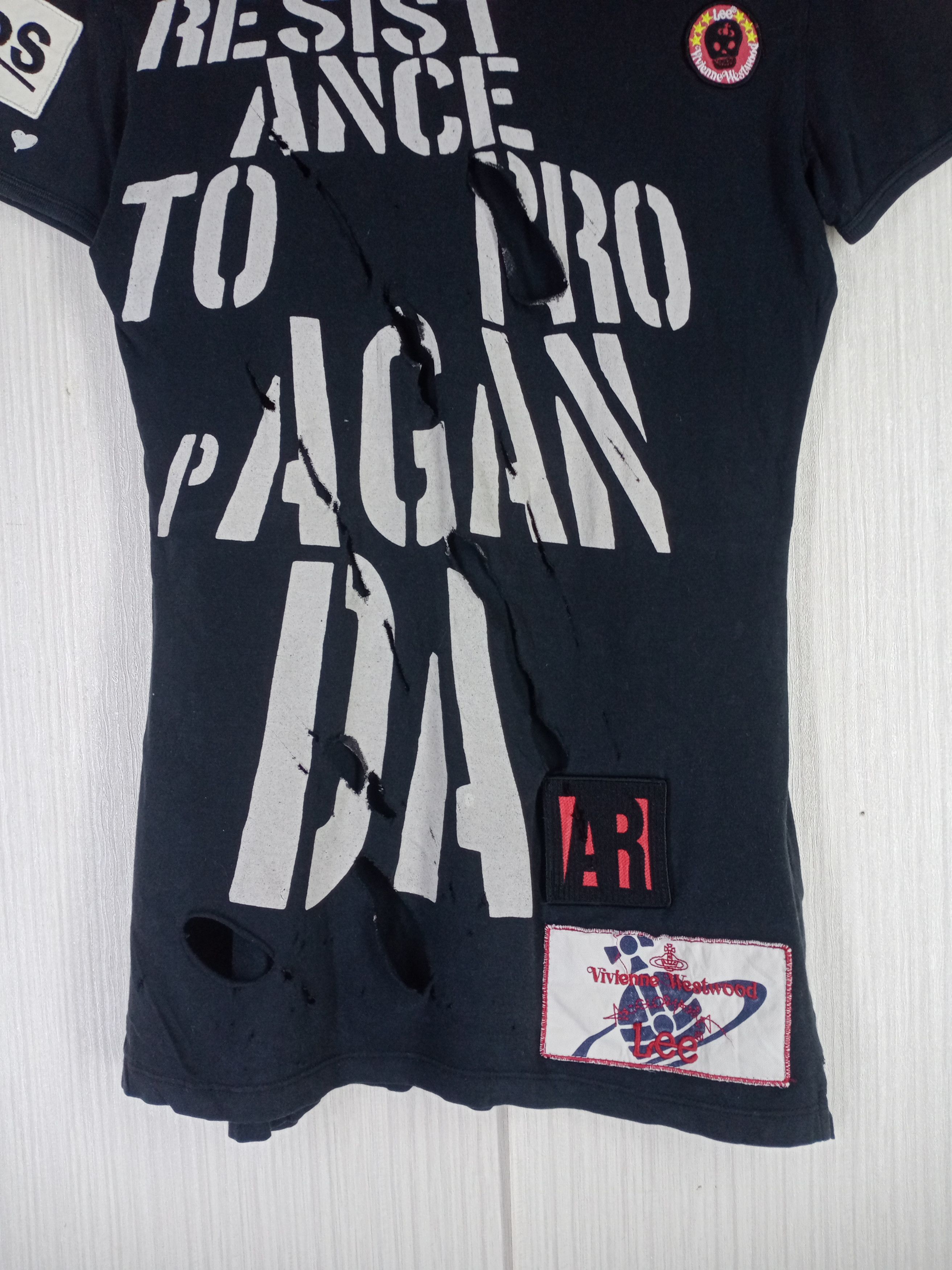 Lee Rare Vivienne Westwood Anglomania X Lee Disstrested Tee Size M / US 6-8 / IT 42-44 - 4 Thumbnail