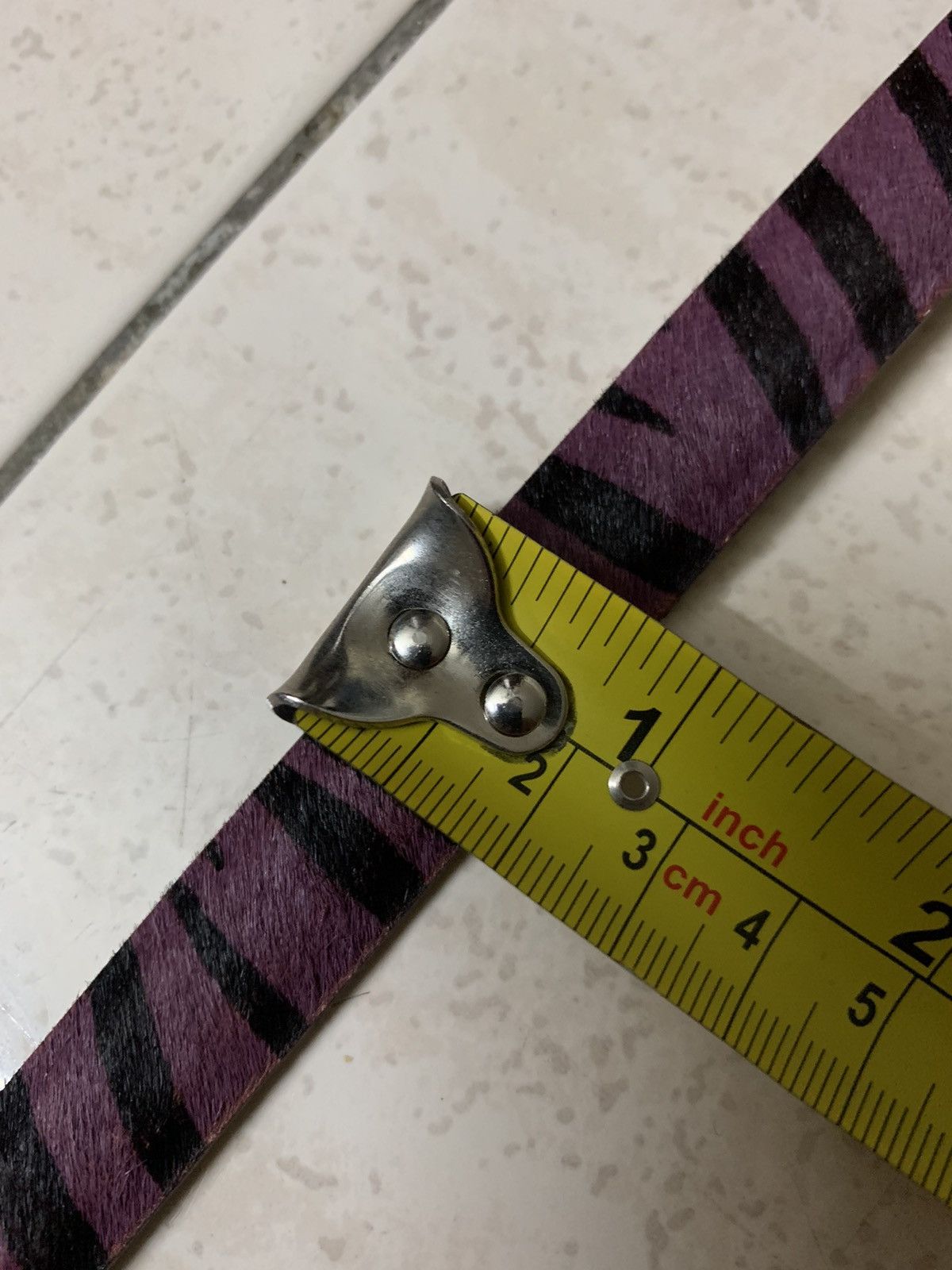 Other Purple Zebra stripes belt Size ONE SIZE - 6 Thumbnail