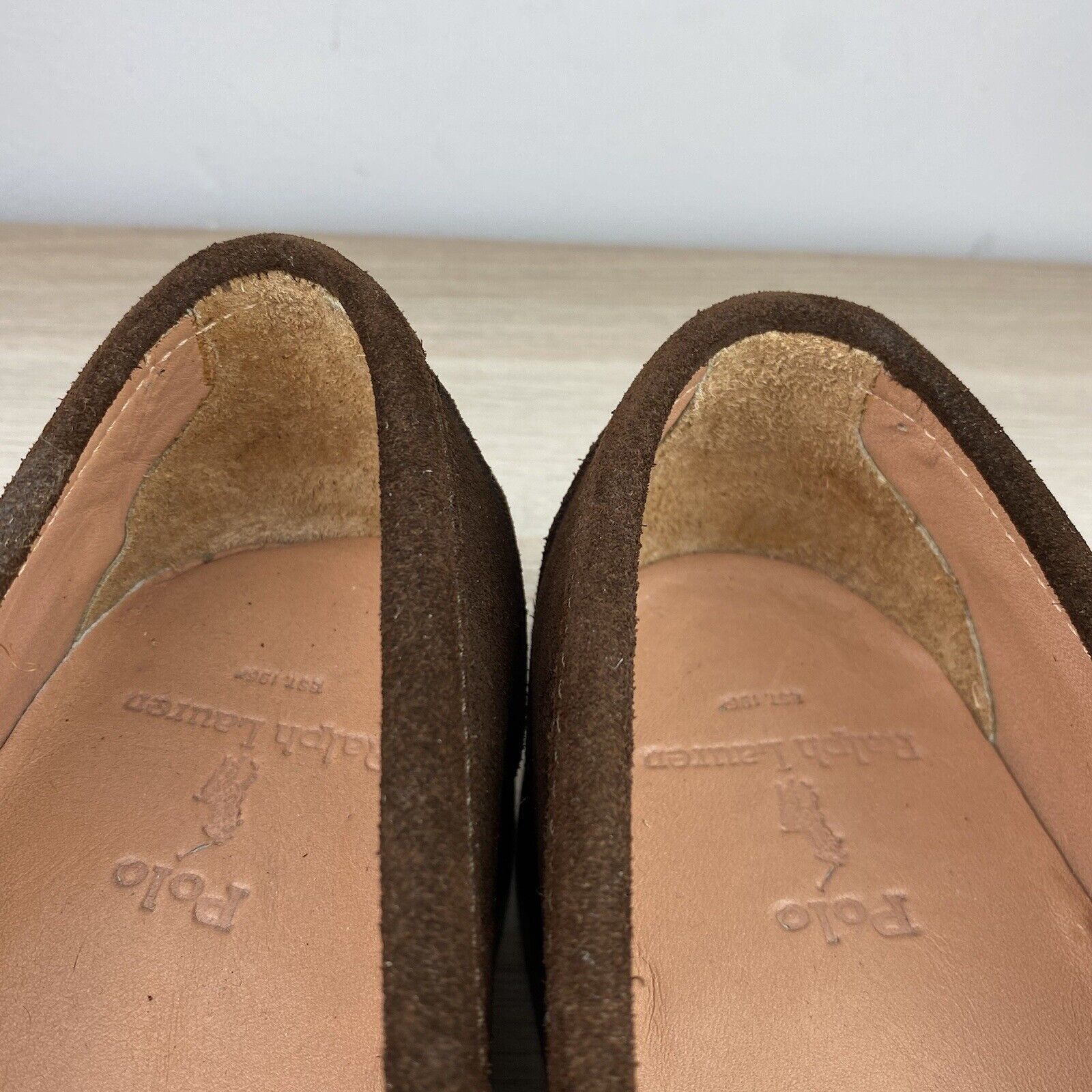 Polo Ralph Lauren Vintage Polo Ralph Lauren Suede Crest Loafers Leather 11.5D Size US 11.5 / EU 44-45 - 22 Thumbnail