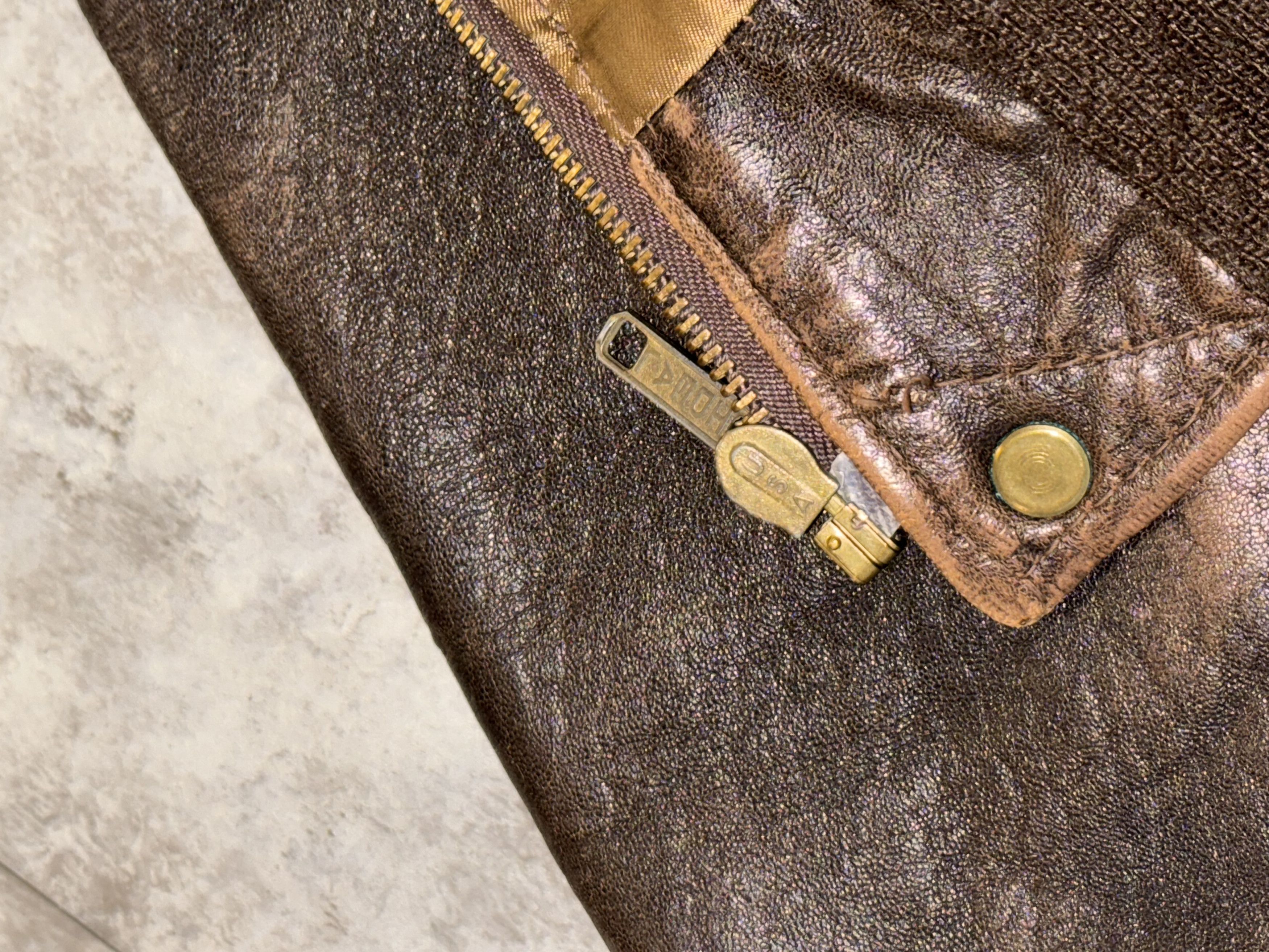 Schott Schott Goatskin aviator Type A-2 mod. 230F, size 46USA Size US L / EU 52-54 / 3 - 12 Thumbnail