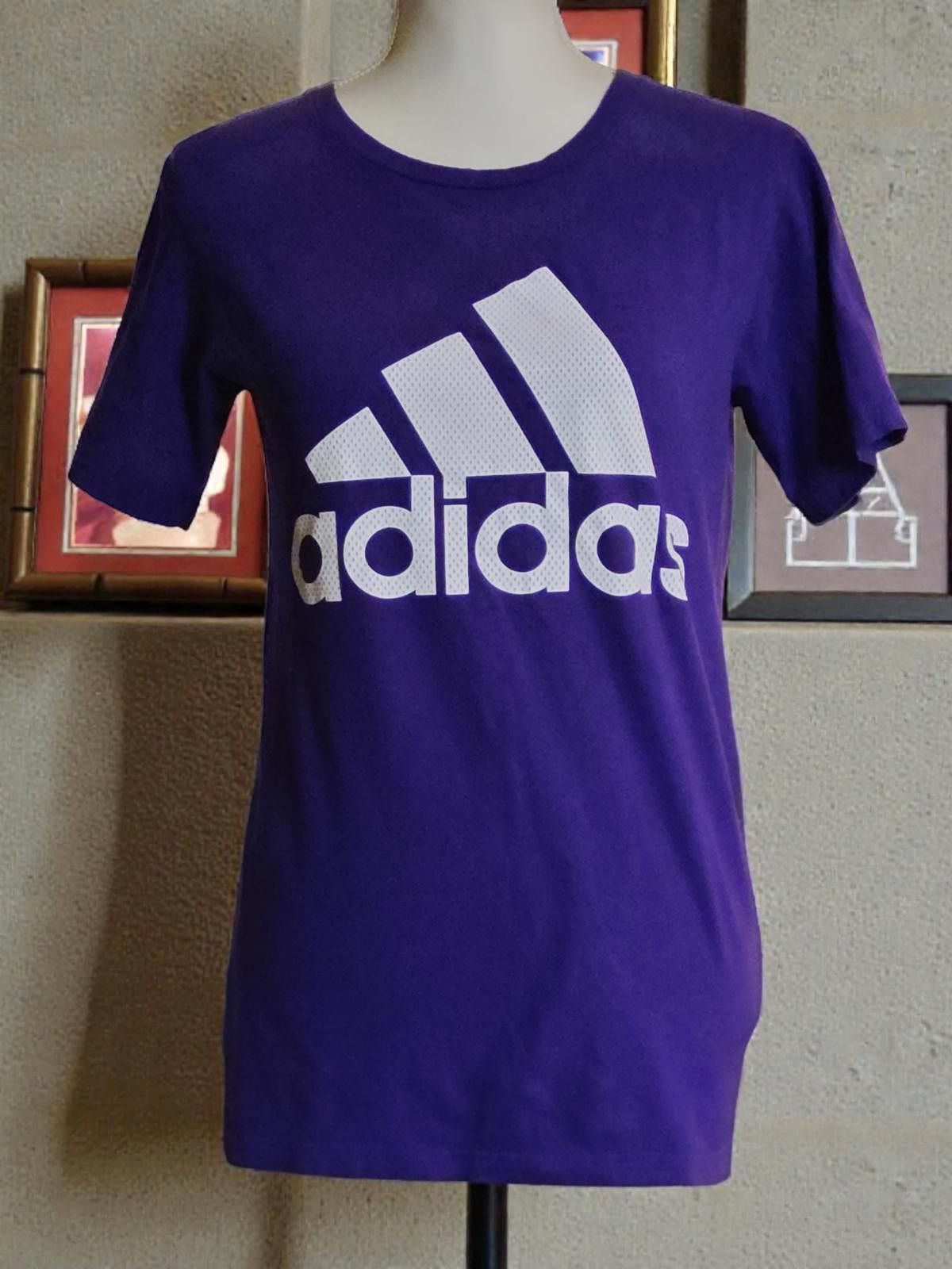 Adidas Adidas Women's Purple Logo T-Shirt Size S/P Size S / US 4 / IT 40 - 3 Thumbnail
