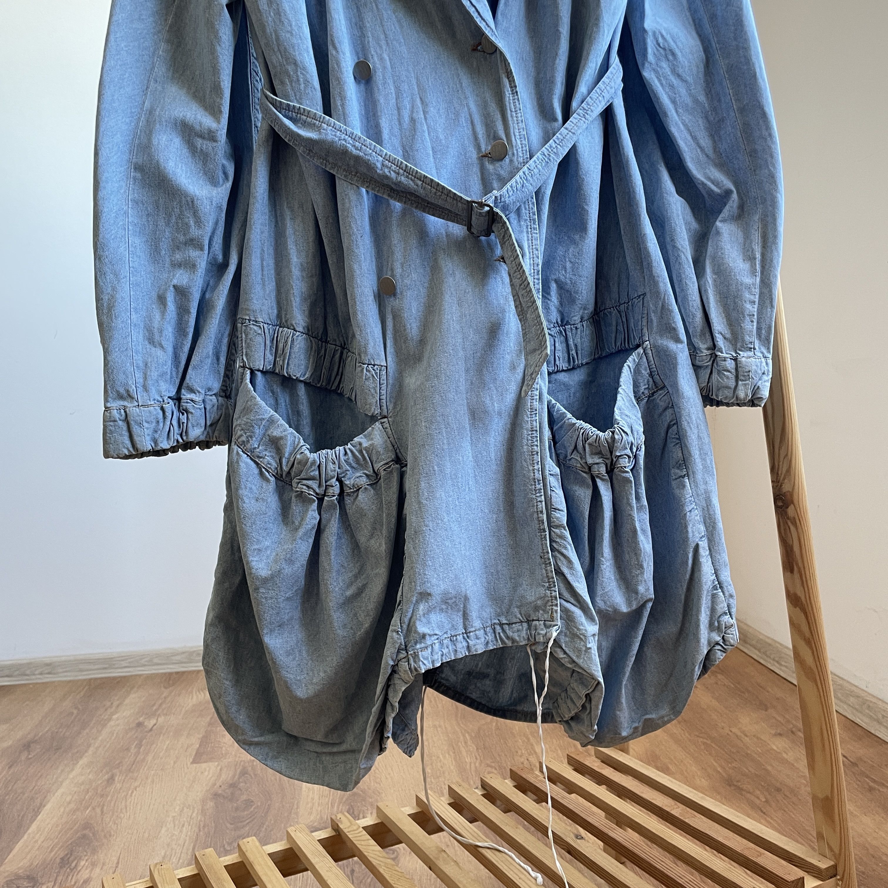 Stella McCartney Stella McCartney 2004 Womens Denim Trench Coat Size IT 42 Size M / US 6-8 / IT 42-44 - 10 Thumbnail