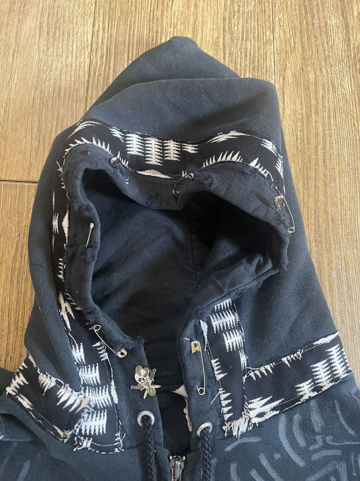 Doublet Custom Reconstructed Vintage Zip Up Sweatshirt Size US L / EU 52-54 / 3 - 7 Thumbnail