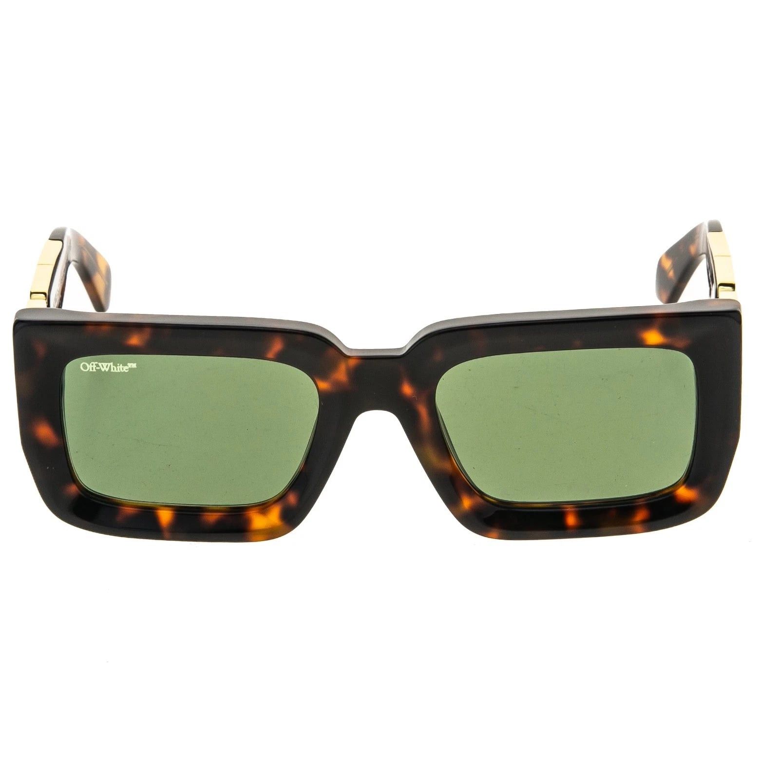 Off-White OFF-WHITE 073 OERI073 Brown Green Unisex BOSTON Sunglasses Size ONE SIZE - 9 Thumbnail