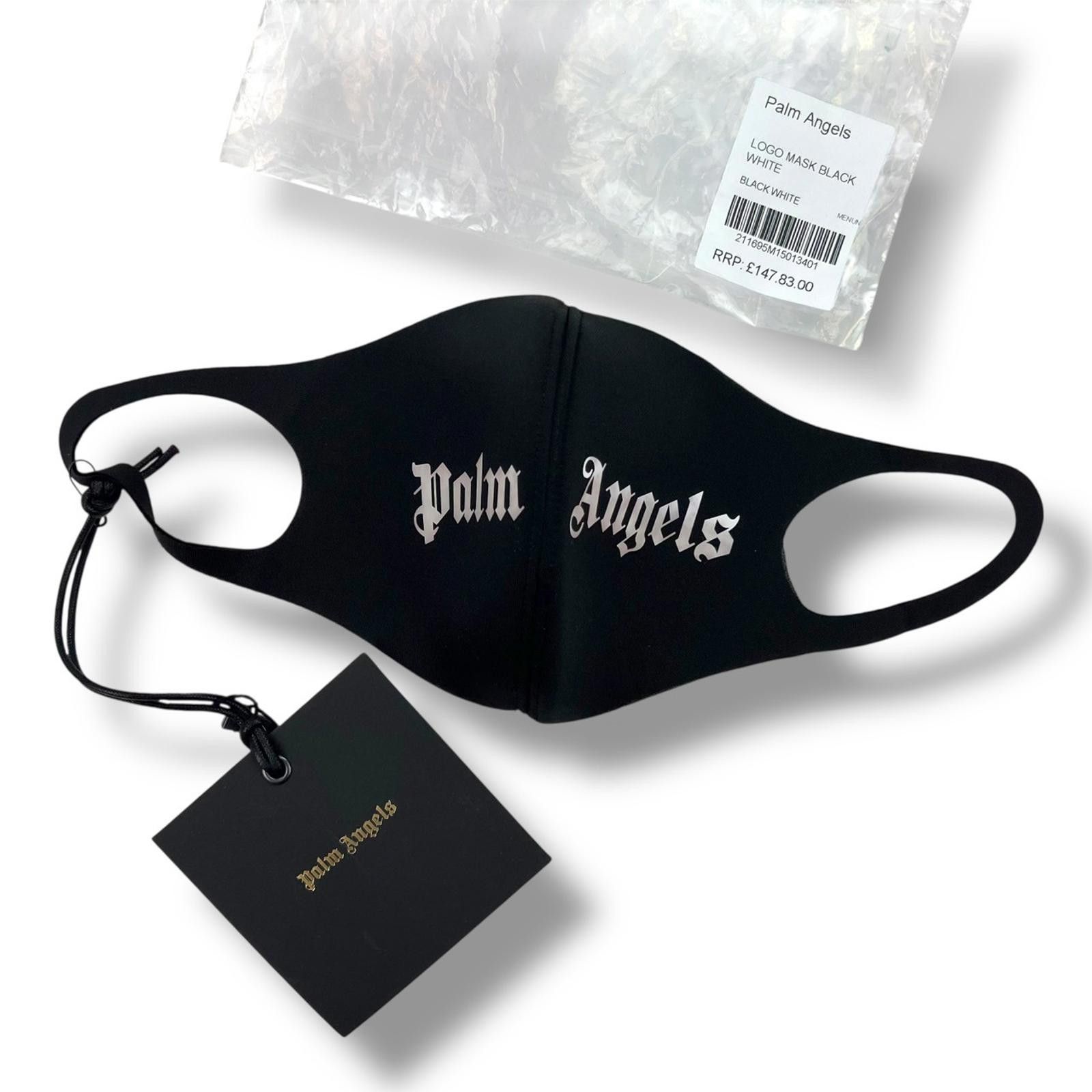 Palm Angels Palm Angels Logo Black Face Mask Size ONE SIZE - 1 Thumbnail