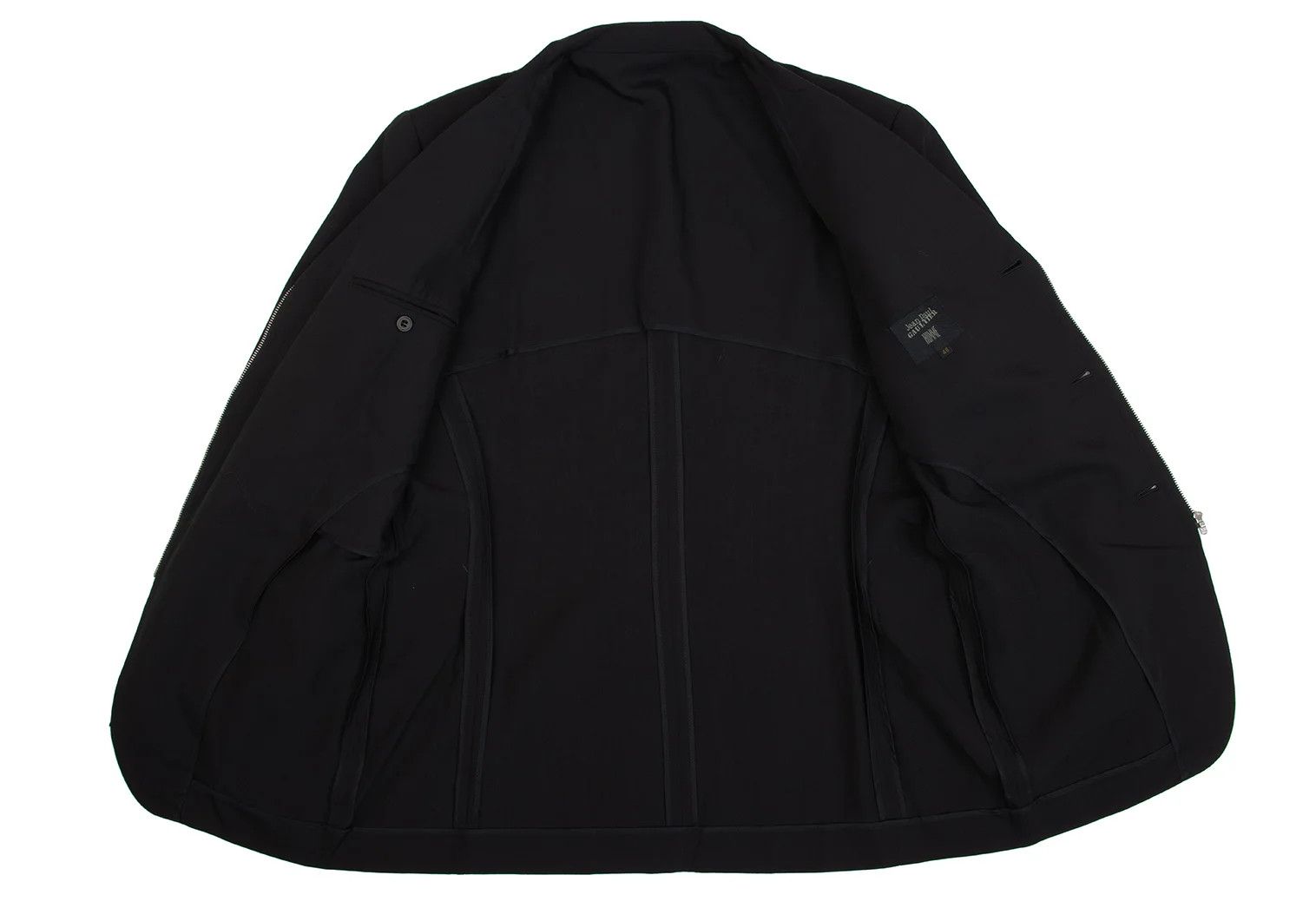 Jean Paul Gaultier Wool Zip Design Jacket in Black, Size 48 Size US M / EU 48-50 / 2 - 12 Thumbnail
