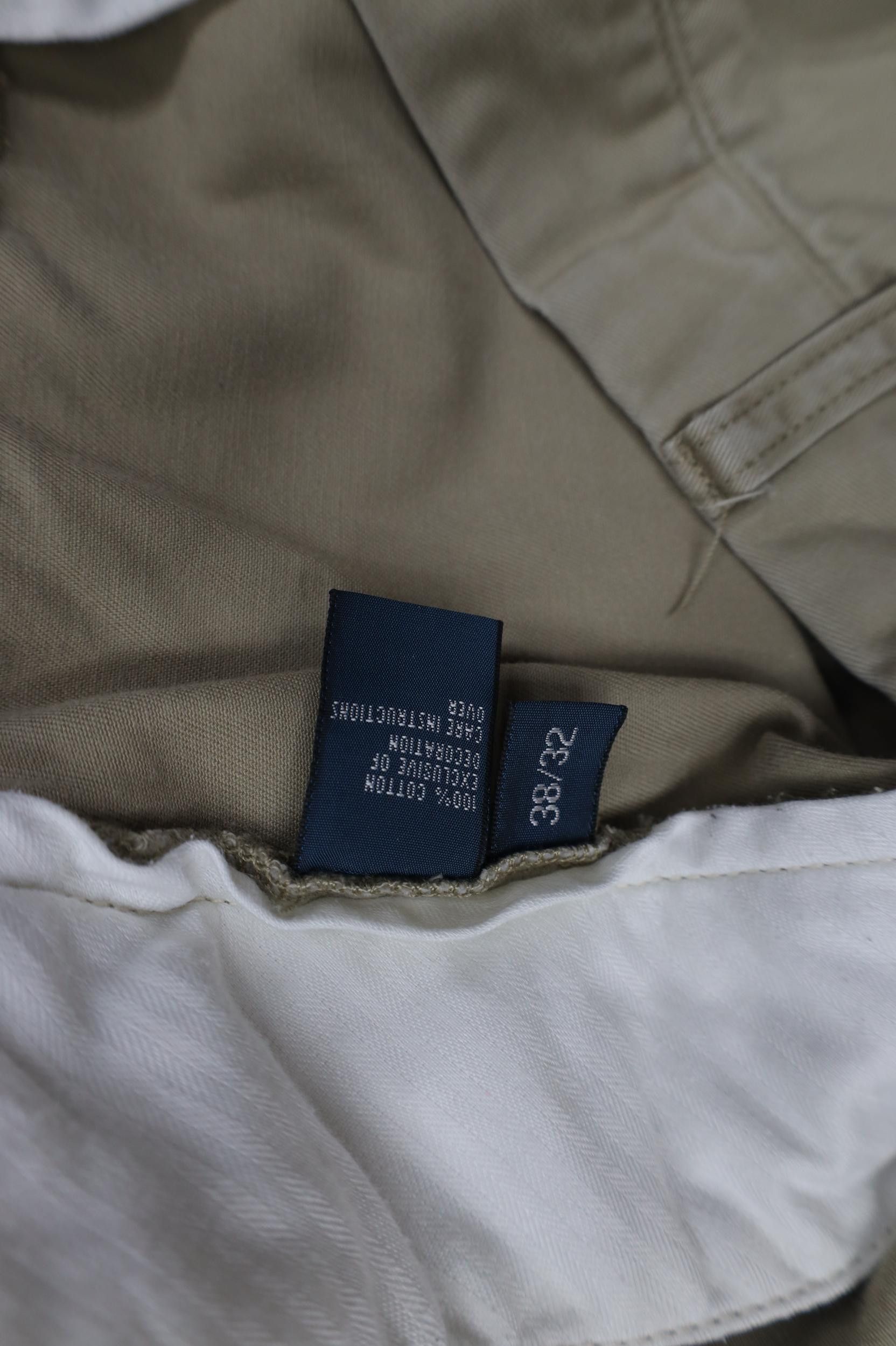 Polo Ralph Lauren Vintage 90s Ralph Lauren Ethan Wide Leg Chino Pants Beige Size US 38 / EU 54 - 8 Thumbnail