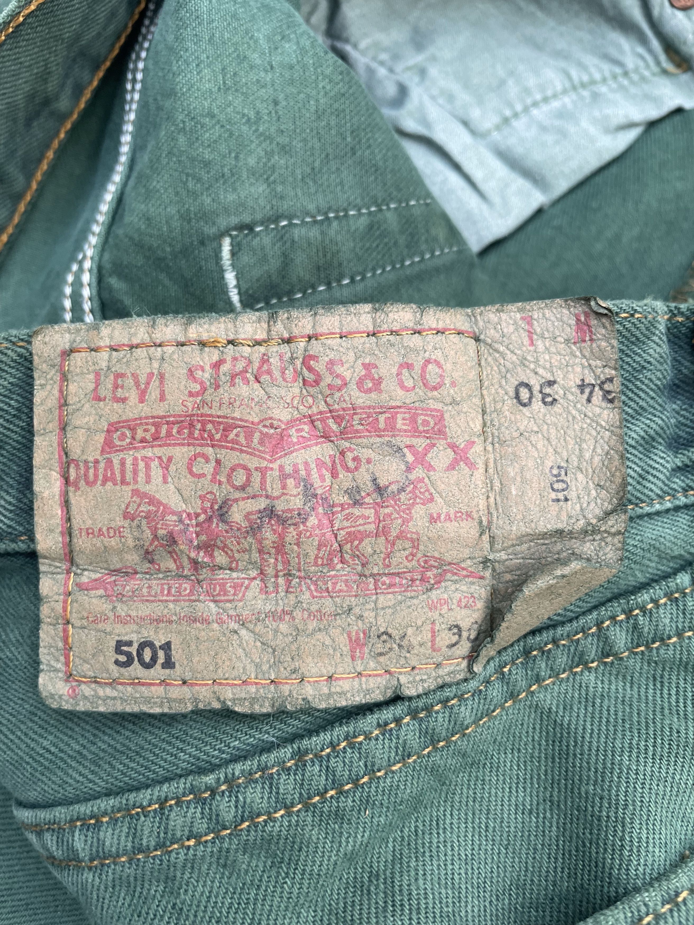 Levi's Vintage Rare 1997 Levis 501 e Made in France Size US 34 / EU 50 - 17 Thumbnail