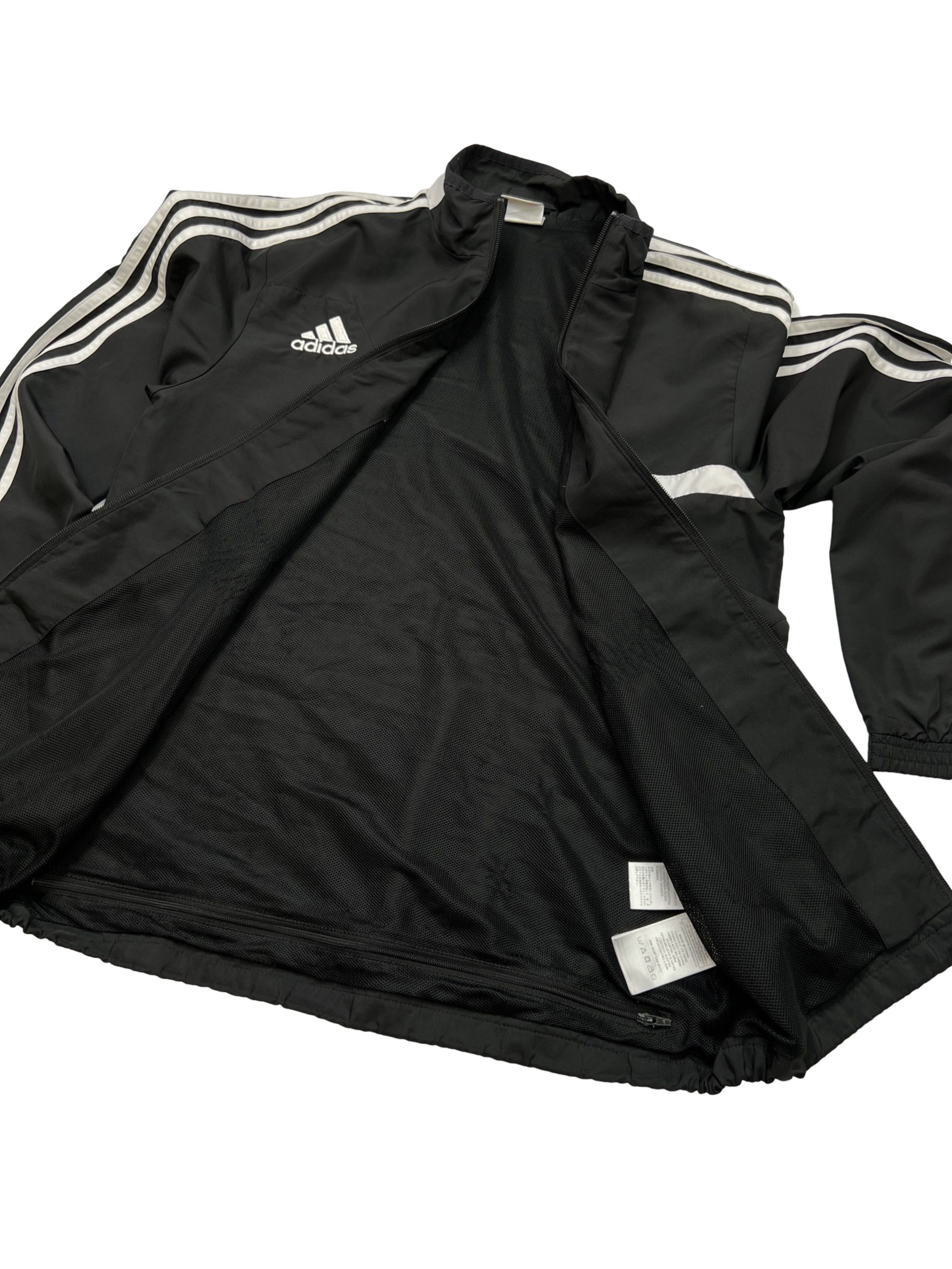 Adidas Adidas Striped Trefoil Track Top Jacket Black White Size S Size US S / EU 44-46 / 1 - 3 Thumbnail