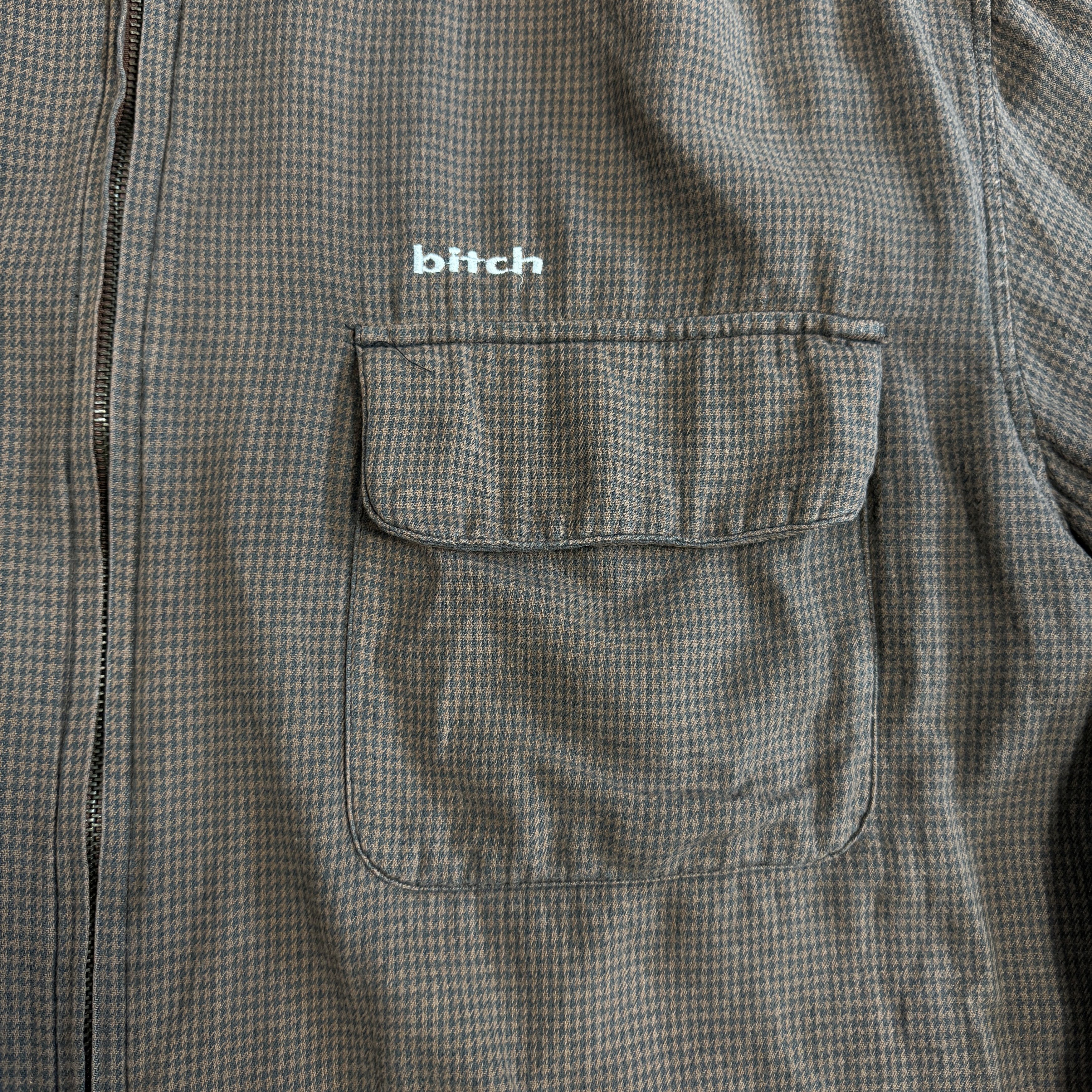 Girl Skateboards × Vintage Vintage Bitch Skateboards Flannel Shirt Size US L / EU 52-54 / 3 - 5 Thumbnail