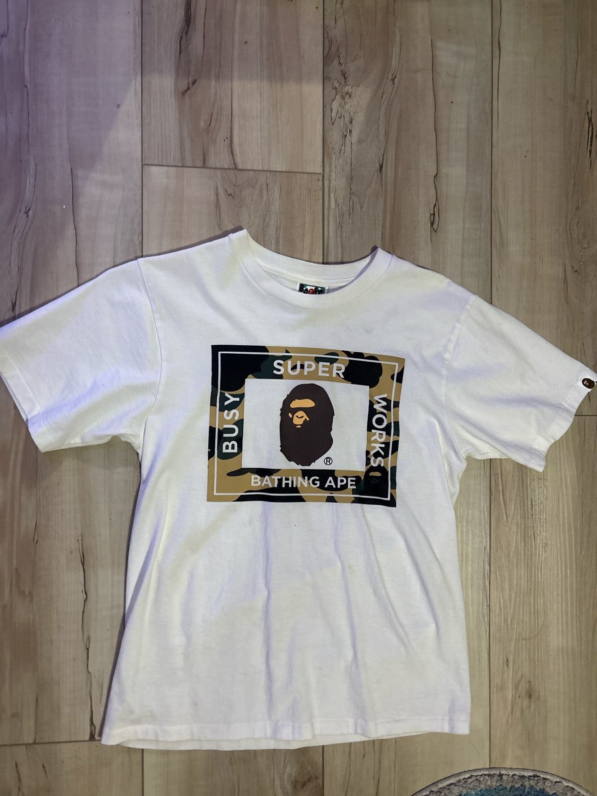 Bape Bape busy work square tee Size US S / EU 44-46 / 1 - 1 Thumbnail