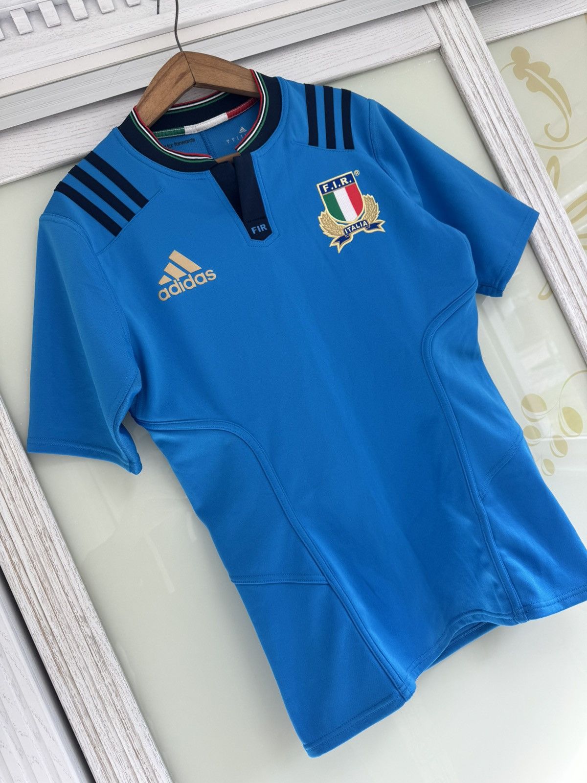 Adidas Italy 2015-2016 Player Issue Rugby Jersey Football Kit Size US XL / EU 56 / 4 - 4 Thumbnail