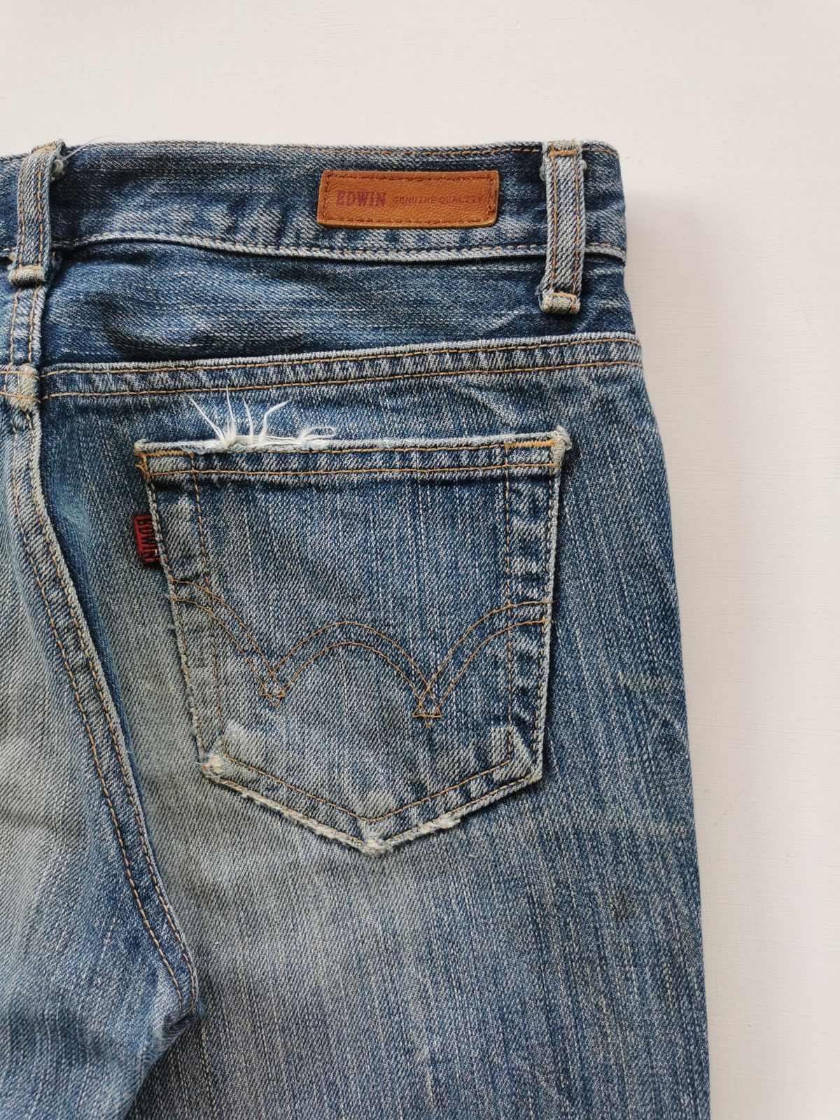 Edwin Rebels Women Edwin Flared Bootcut Rugged Distressed Jeans Size 28" / US 6 / IT 42 - 9 Thumbnail