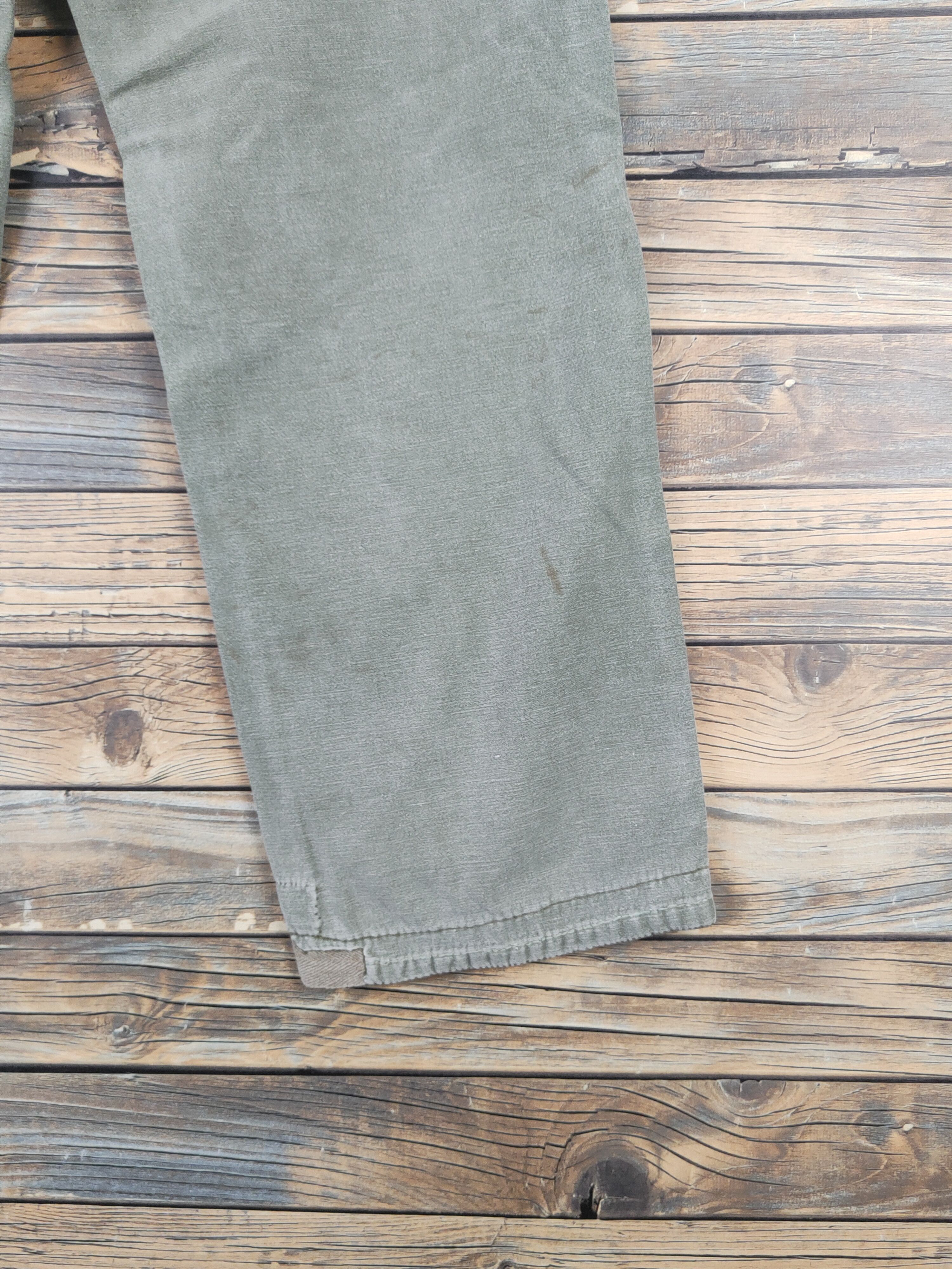 Japanese Brand DL Blue Way Green Faded Multipocket Cargo Pants #46-228T Size US 28 / EU 44 - 13 Thumbnail