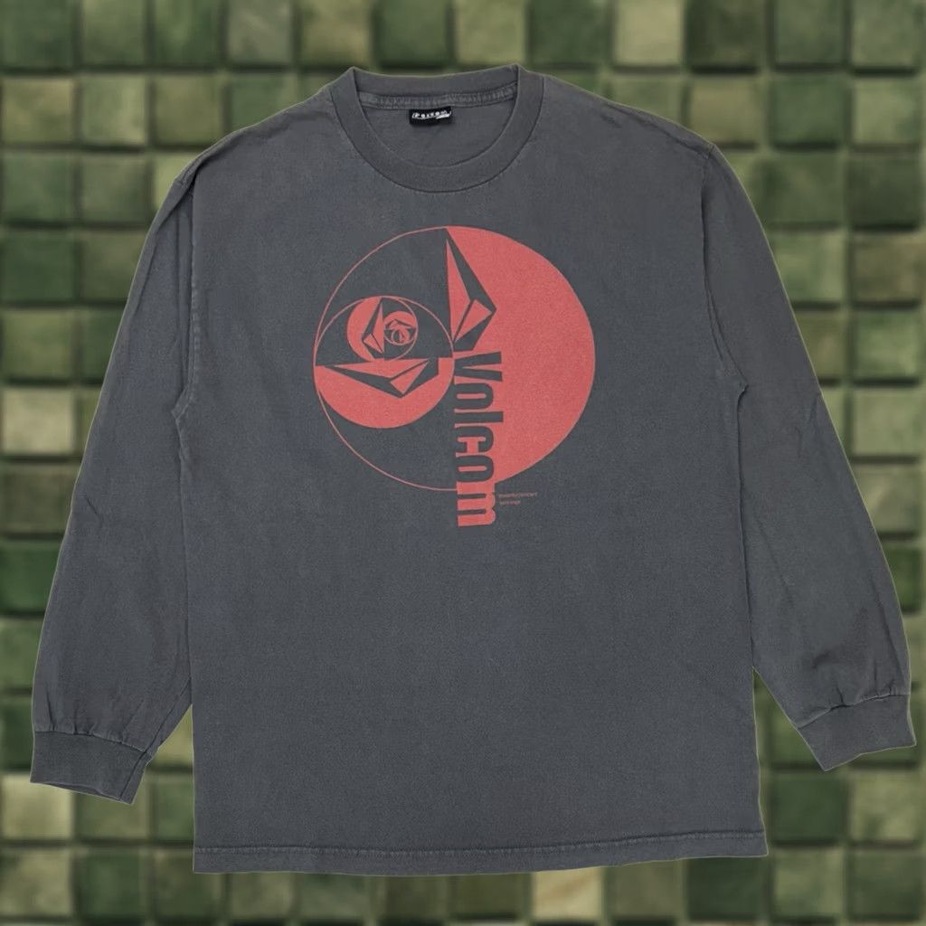 Volcom VINTAGE Volcom Stone Tee Long Sleeve Large Gray/Red 2000s Size US L / EU 52-54 / 3 - 1 Thumbnail