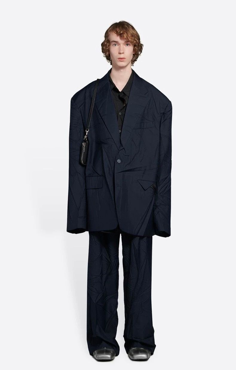 Balenciaga Balenciaga Retro Distressed Slim Fit Blazer Jacket Size US S / EU 44-46 / 1 - 2 Thumbnail