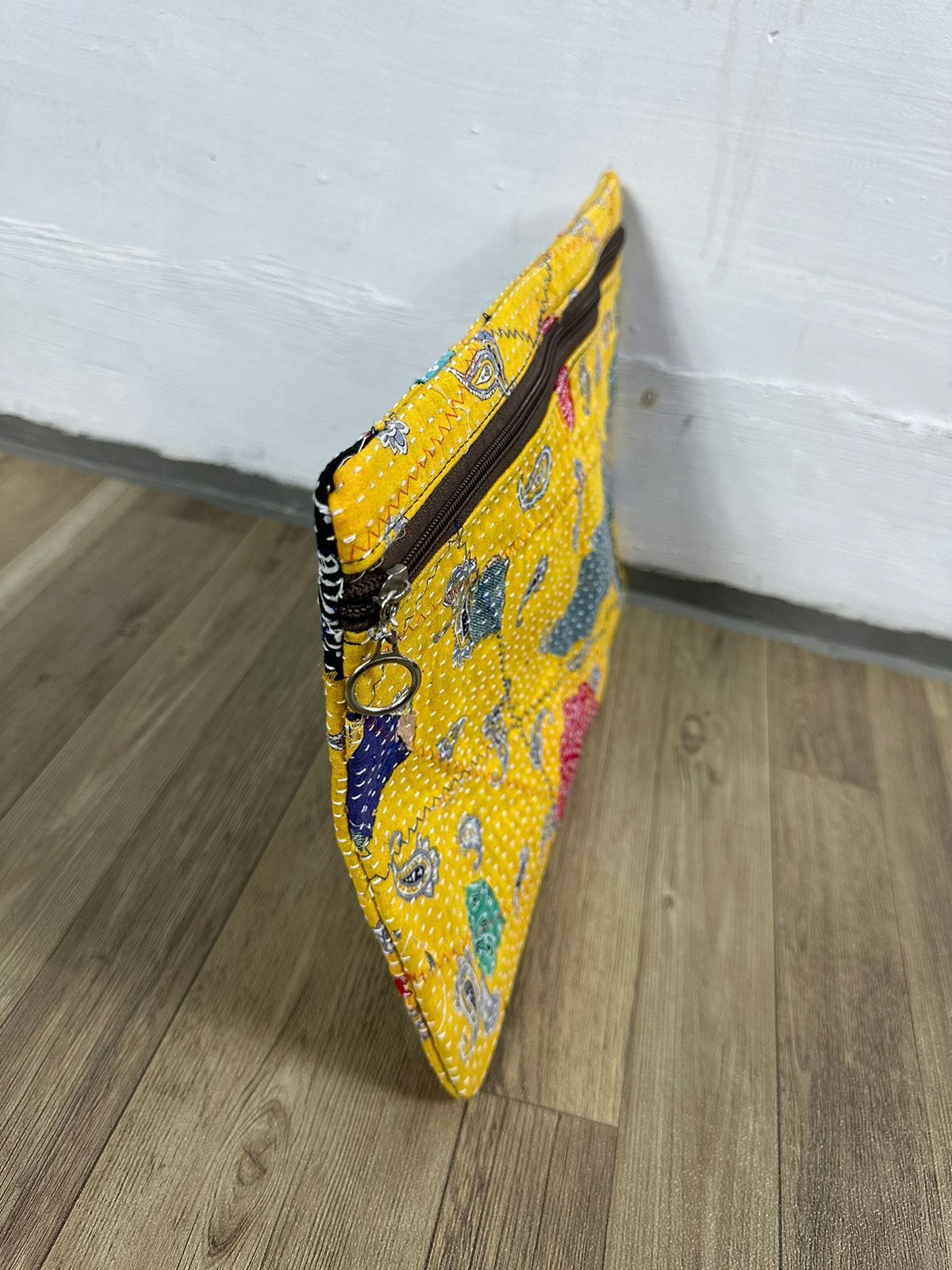 Other Custom Made Distressed Denim Paisley Patchwork boro clutch Size ONE SIZE - 5 Thumbnail