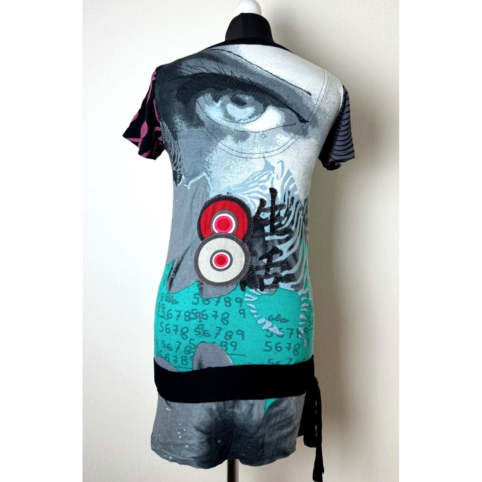 Desigual Desigual Shirt Tunic L Multicoloured Womens Short Sleeve Tunic Length L Size L / US 10 / IT 46 - 5 Thumbnail