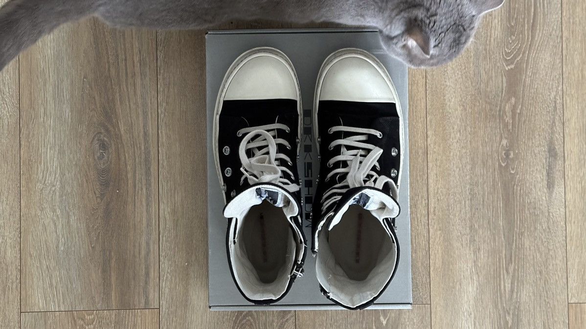 Rick Owens × Rick Owens Drkshdw AW23 Luxor High top Rivet Ramones Size US 9.5 / EU 42-43 - 8 Thumbnail