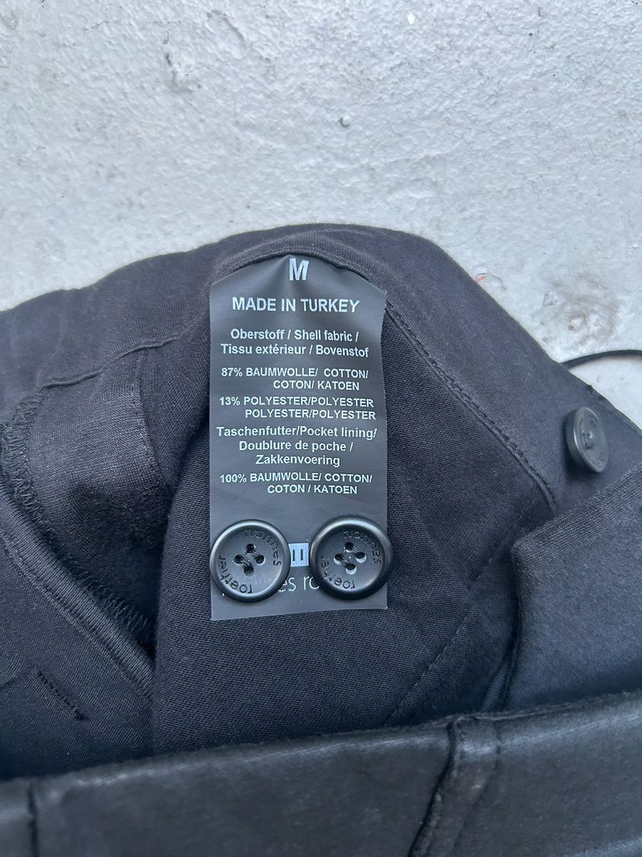 hannes roether Hannes Roather Cotton Poly Blend Black Trousers Size US 33 - 5 Thumbnail