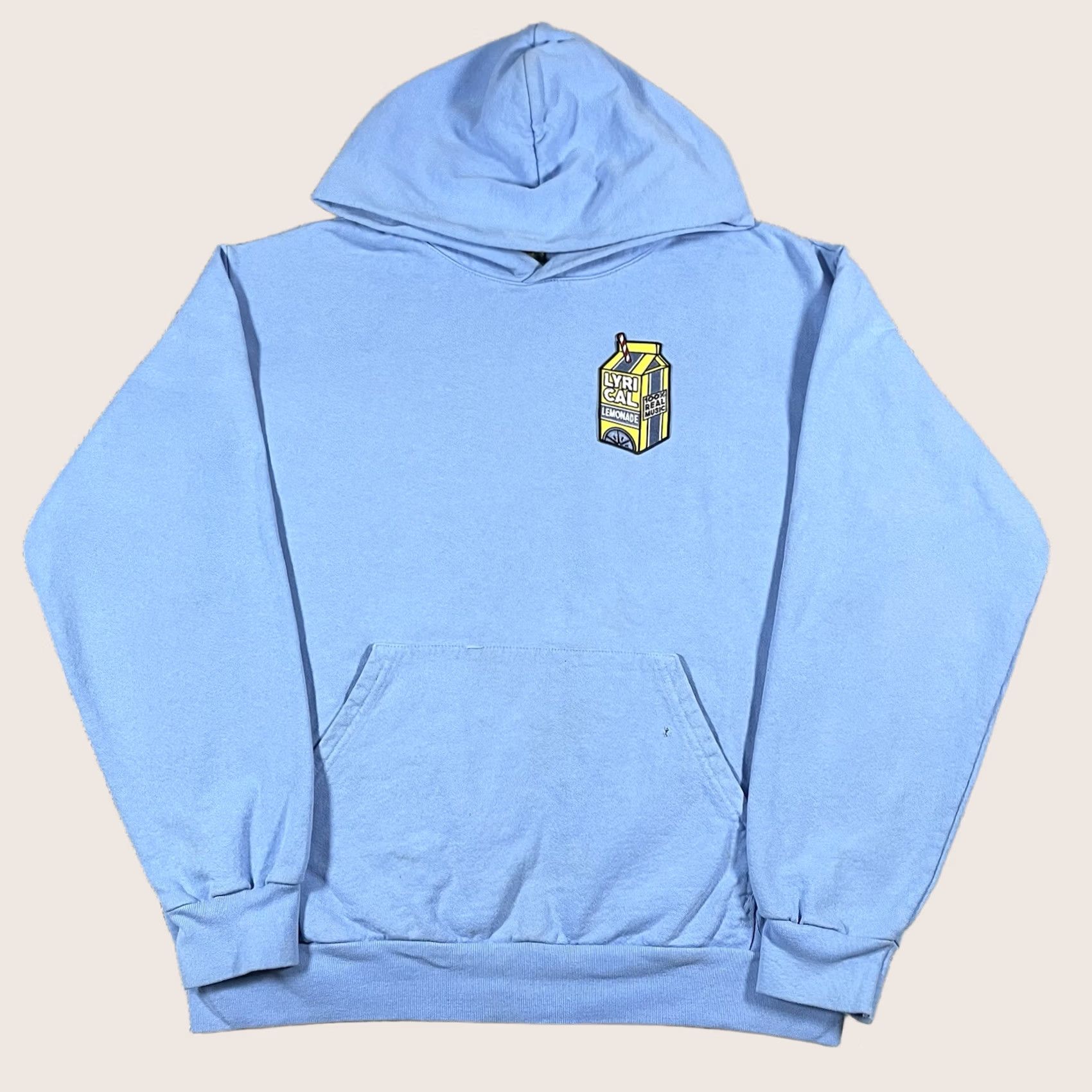 Vintage Lyrical Lemonade Hoodie Mens L Blue Sweatshirt Embroidered Logo Music Fest Hooded Pullover VINTAGE? Size US L / EU 52-54 / 3 - 1 Thumbnail
