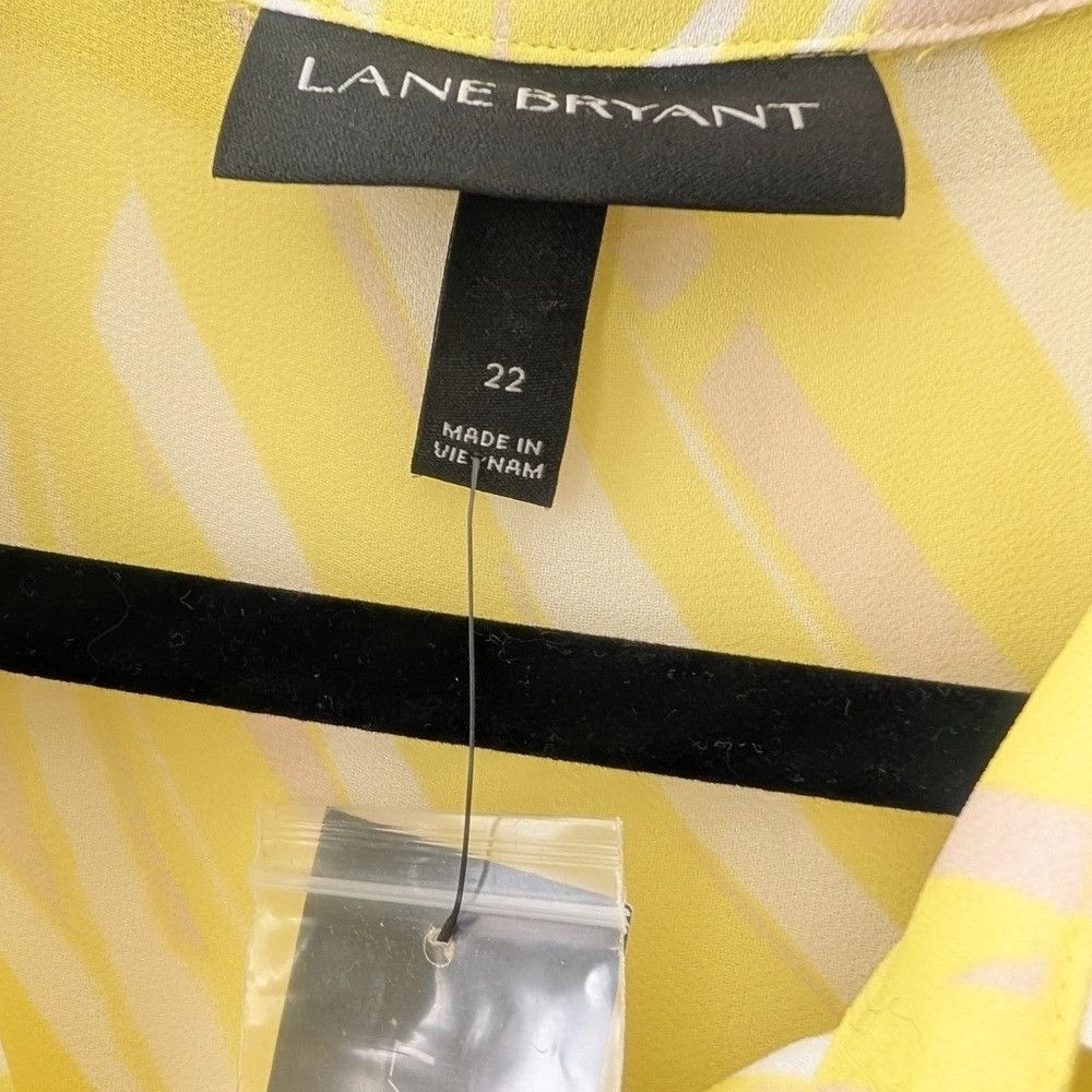Other NEW Lane Bryant Yellow Button Down Shirt size 22 Size 3XL / US 20-22 - 5 Thumbnail