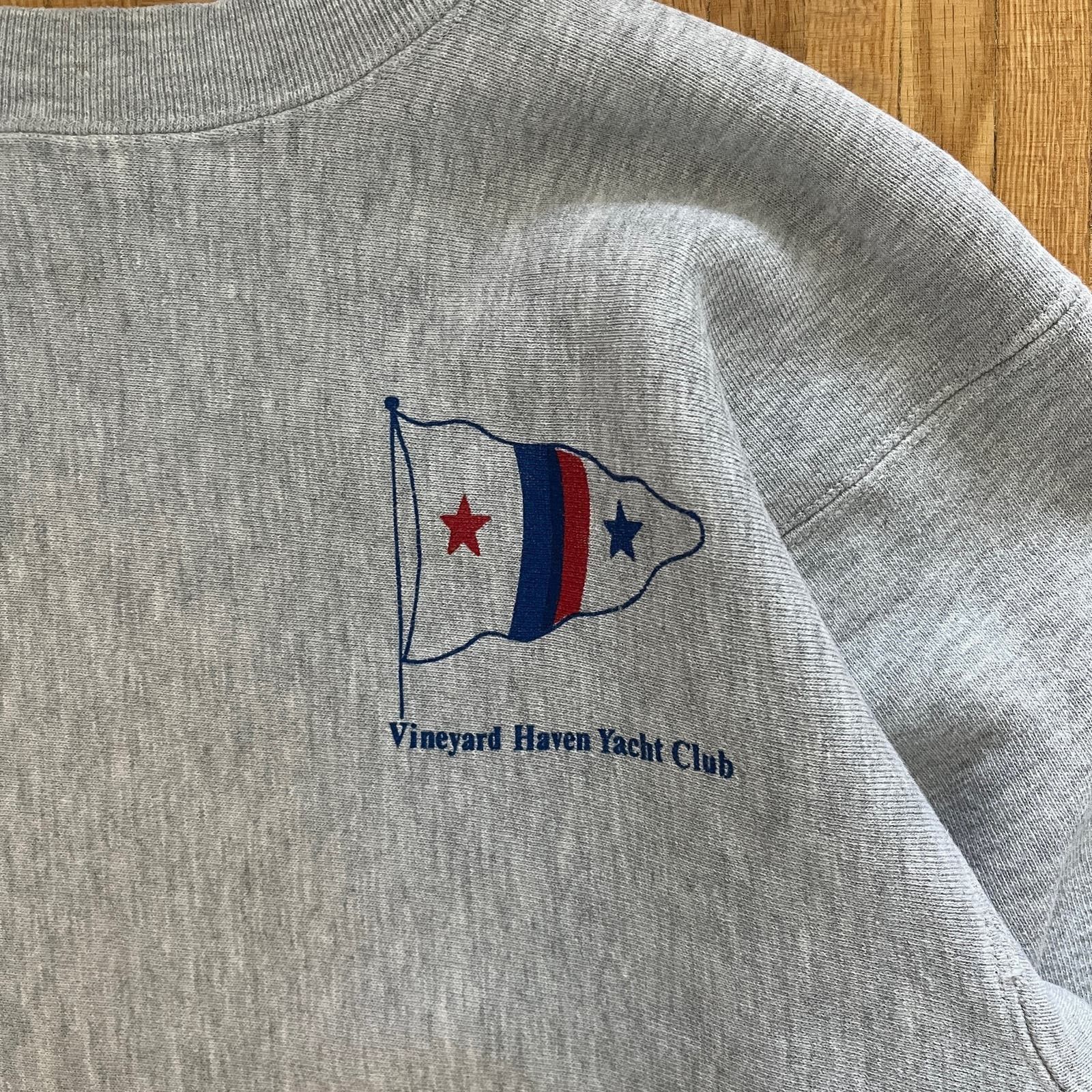 Vintage Vintage Vineyard Haven Yacht Club Reverse Weave sweatshirt Size US L / EU 52-54 / 3 - 2 Thumbnail